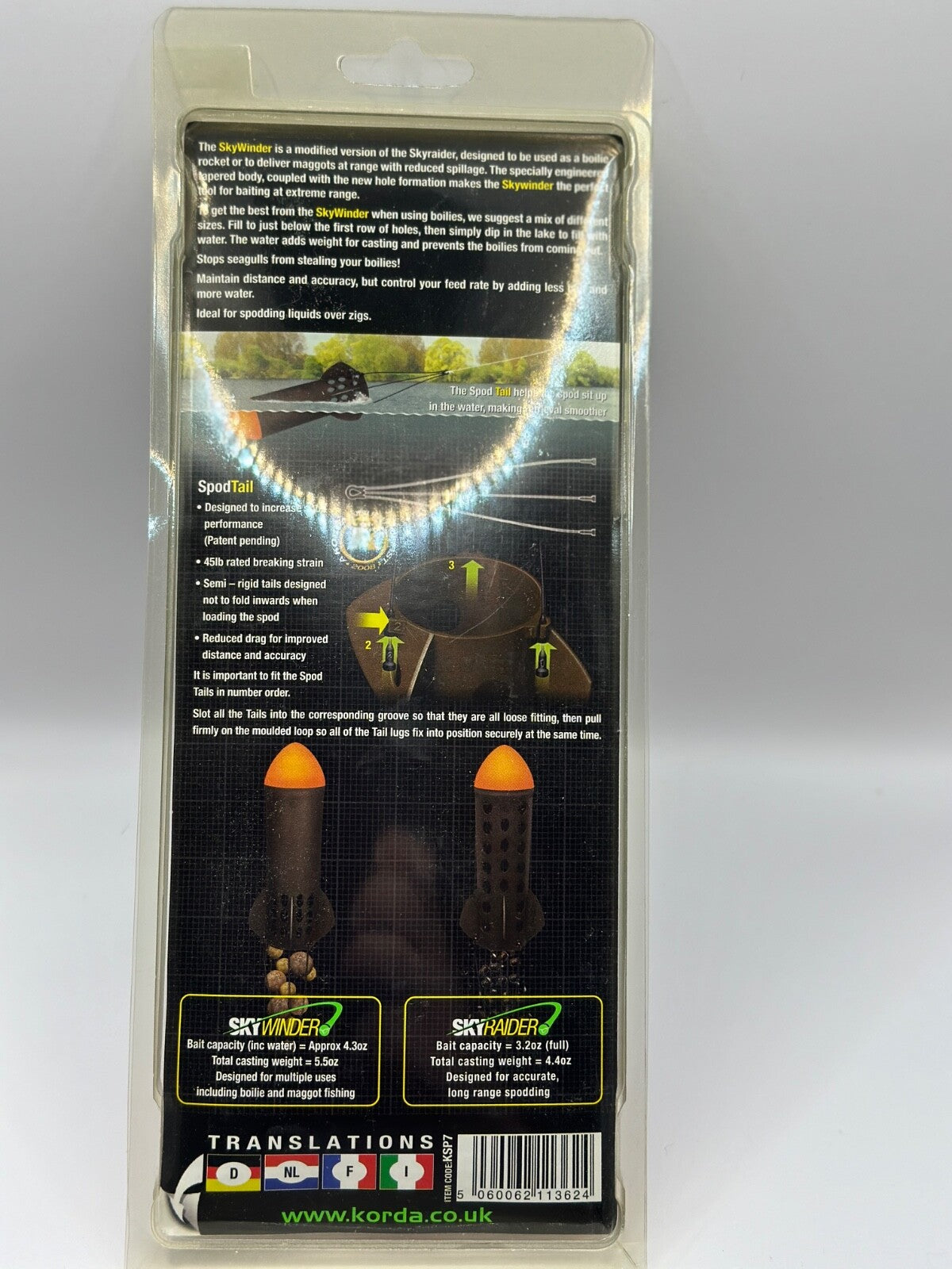 Korda Winder Spod, Futterrakete1