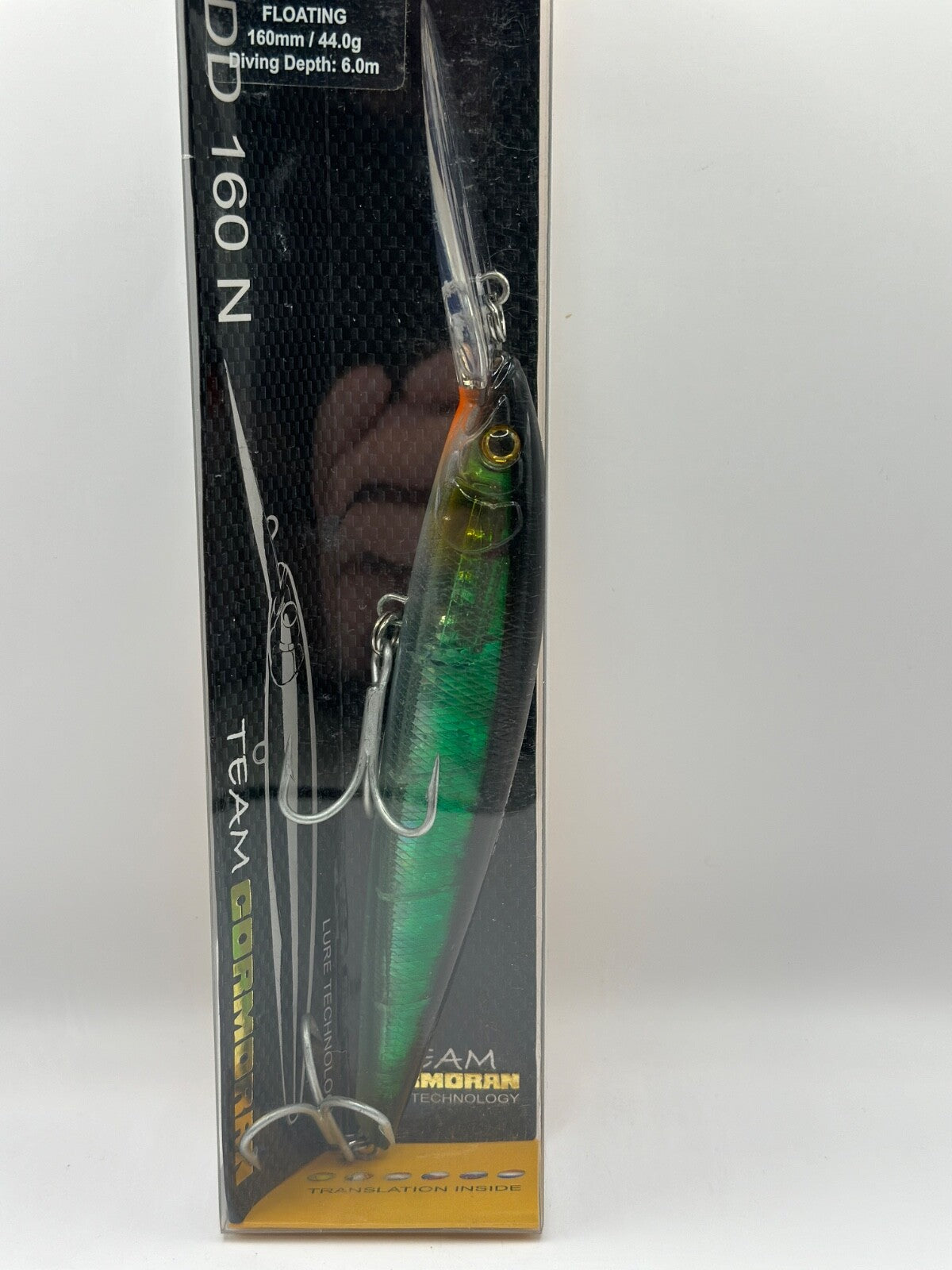 Team Cormoran DD160 N Green Ghost / 16,0cm 44,0g Floating , Wobbler1