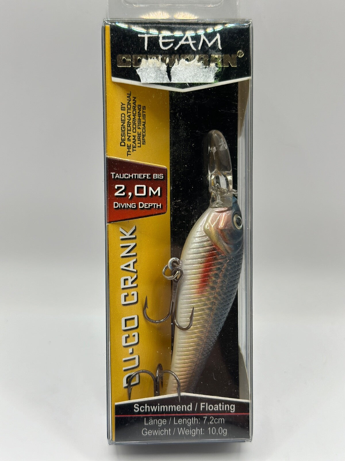 Team Cormoran DUCO Crank / 7,2cm 10,0g Floating , Wobbler0