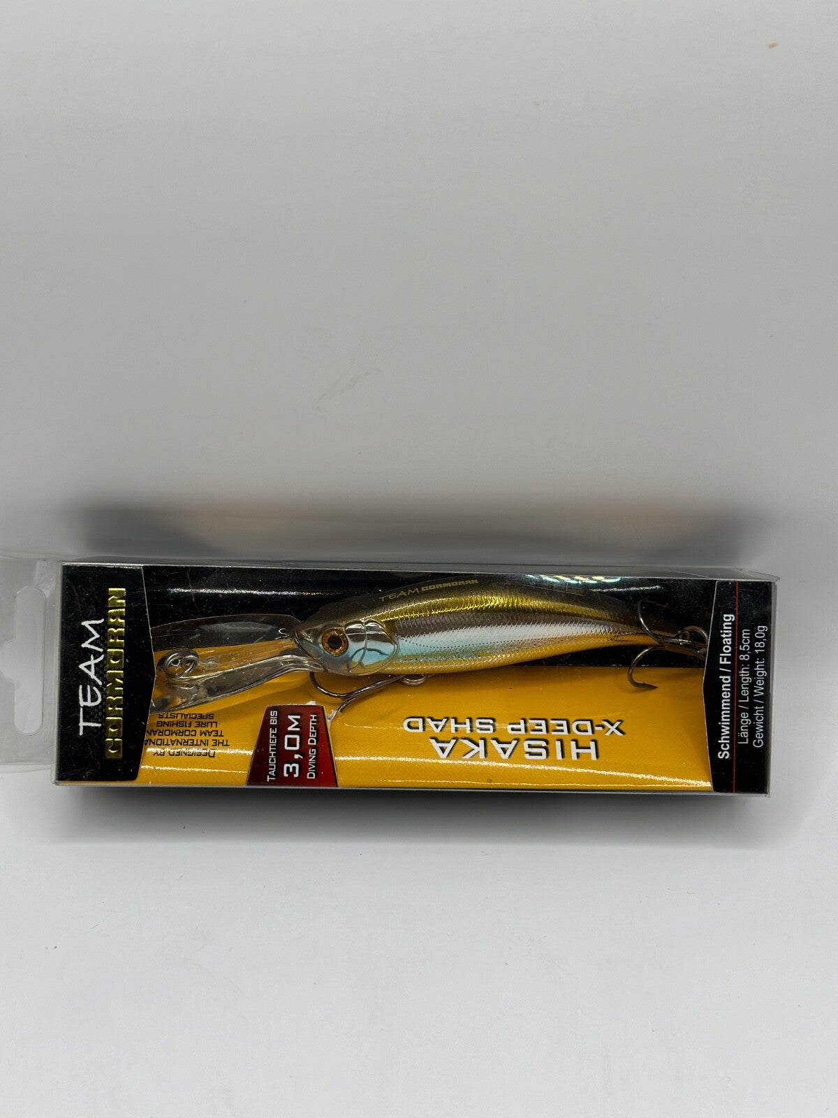 Team Cormoran Hisaka XDeep Shad / 8,5cm 18,0g Floating , Wobbler0