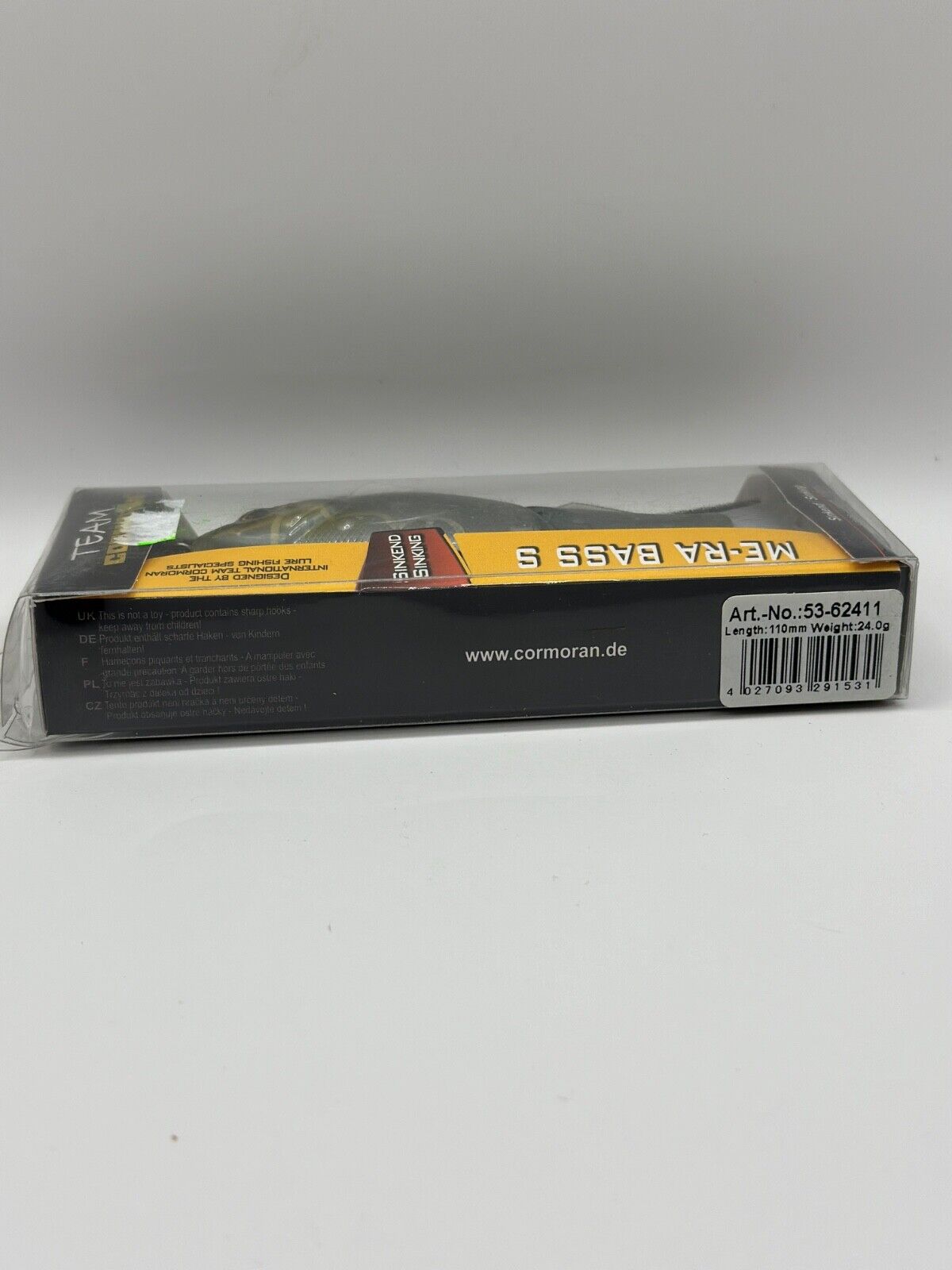 Team Cormoran ME-RA Bass S / 11,0cm 24,0g Sinking , Wobbler