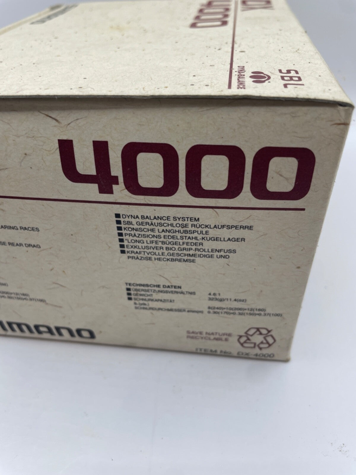 Shimano DX 4000 Rolle, Angelrolle2