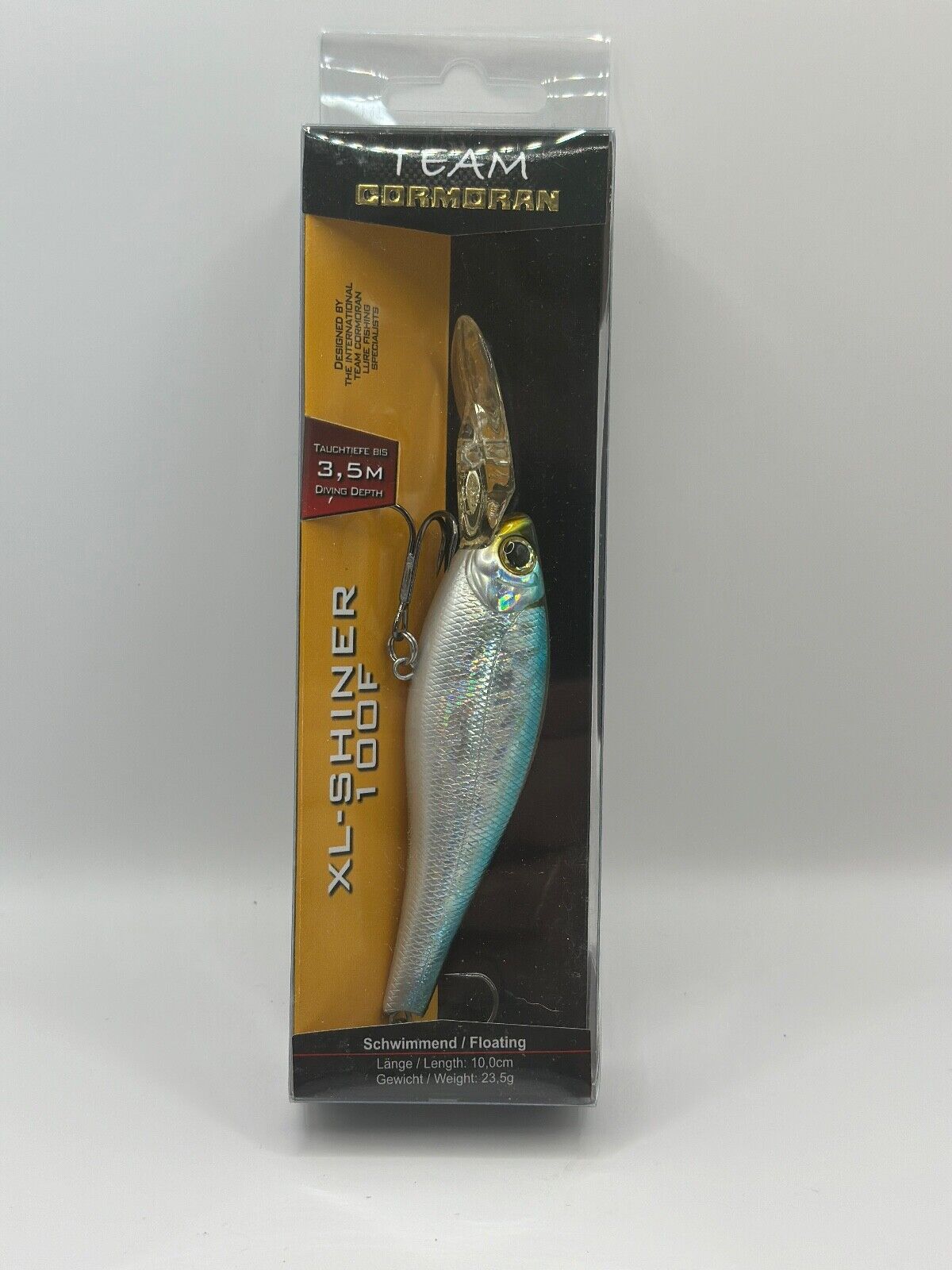 Team Cormoran XL-Shiner 100F / 10,0cm 23,5g Floating , Wobbler