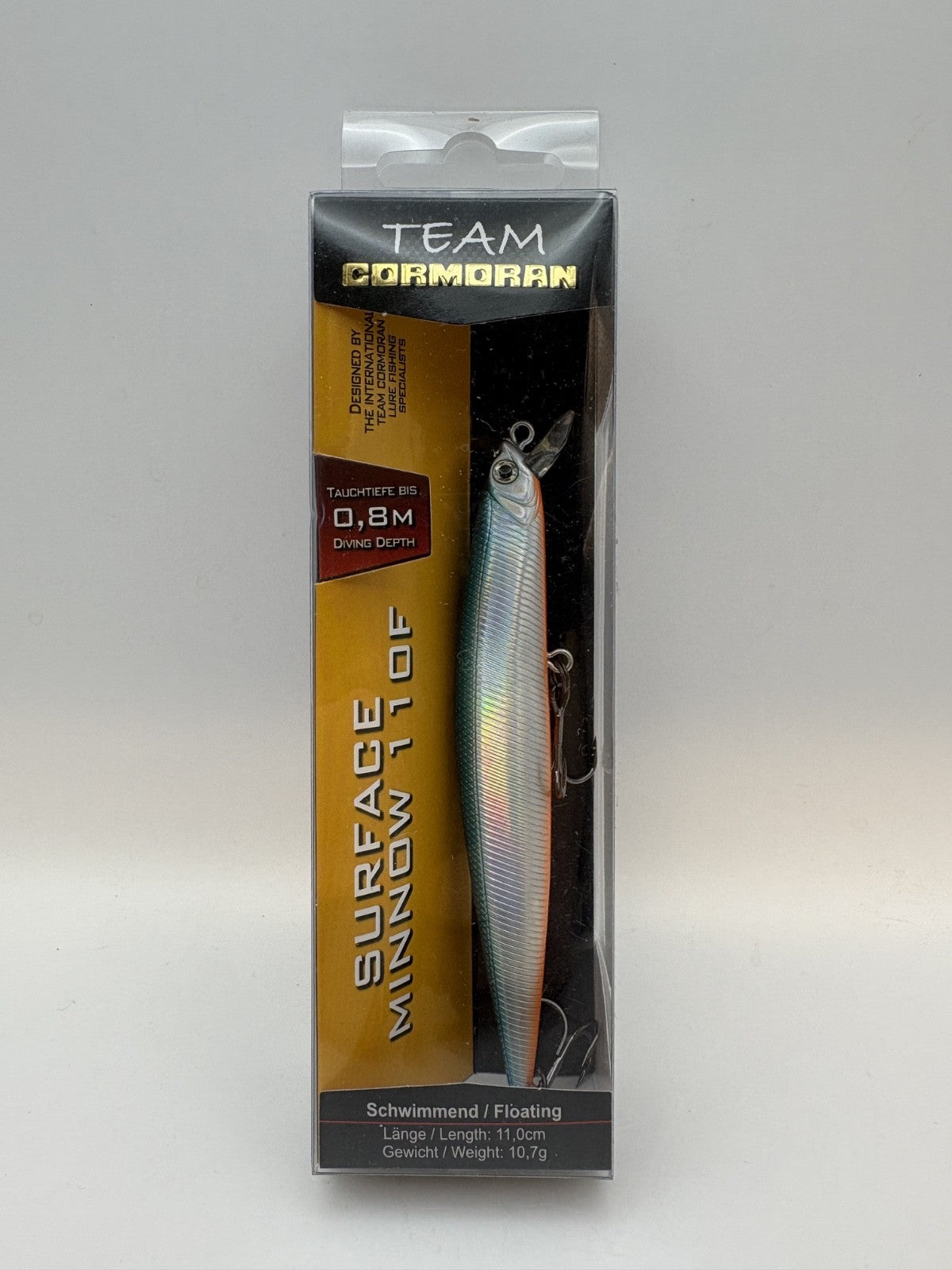 Team Cormoran Surface Minnow 110F / 11,0cm 10,7g Floating , Wobbler0