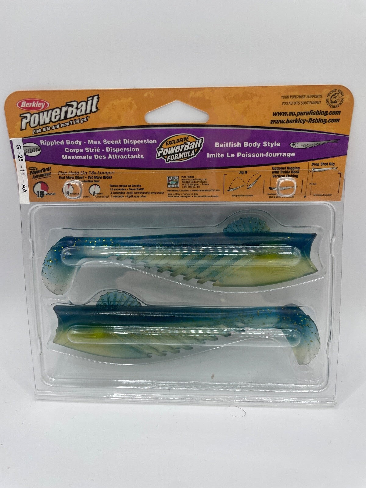 Berkley Powerbait 15cm Fat Ripple, Angelzubehör, Gummifisch1