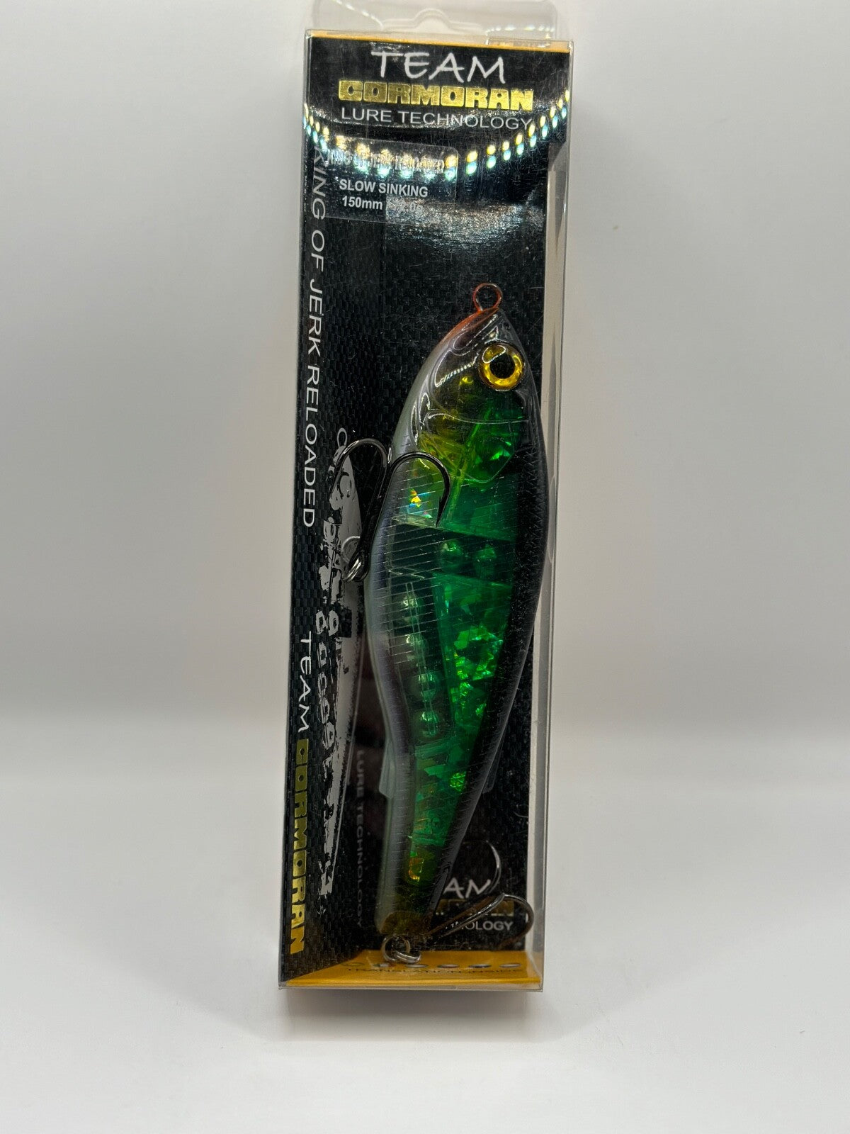 Team Cormoran King of Jerk Reloaded Green Shiner 150mm Slow Sinking 72g0