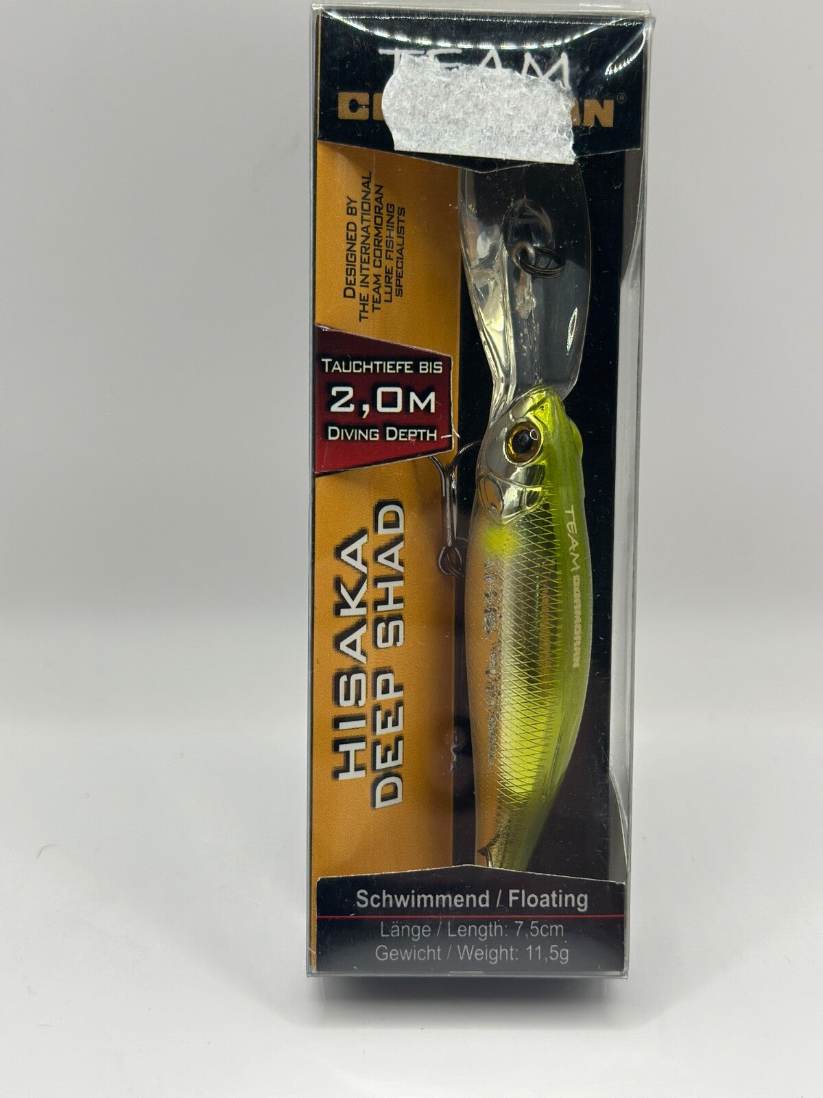 Team Cormoran Hisaka Deep Shad / 7,5cm 11,5g Floating, Wobbler0