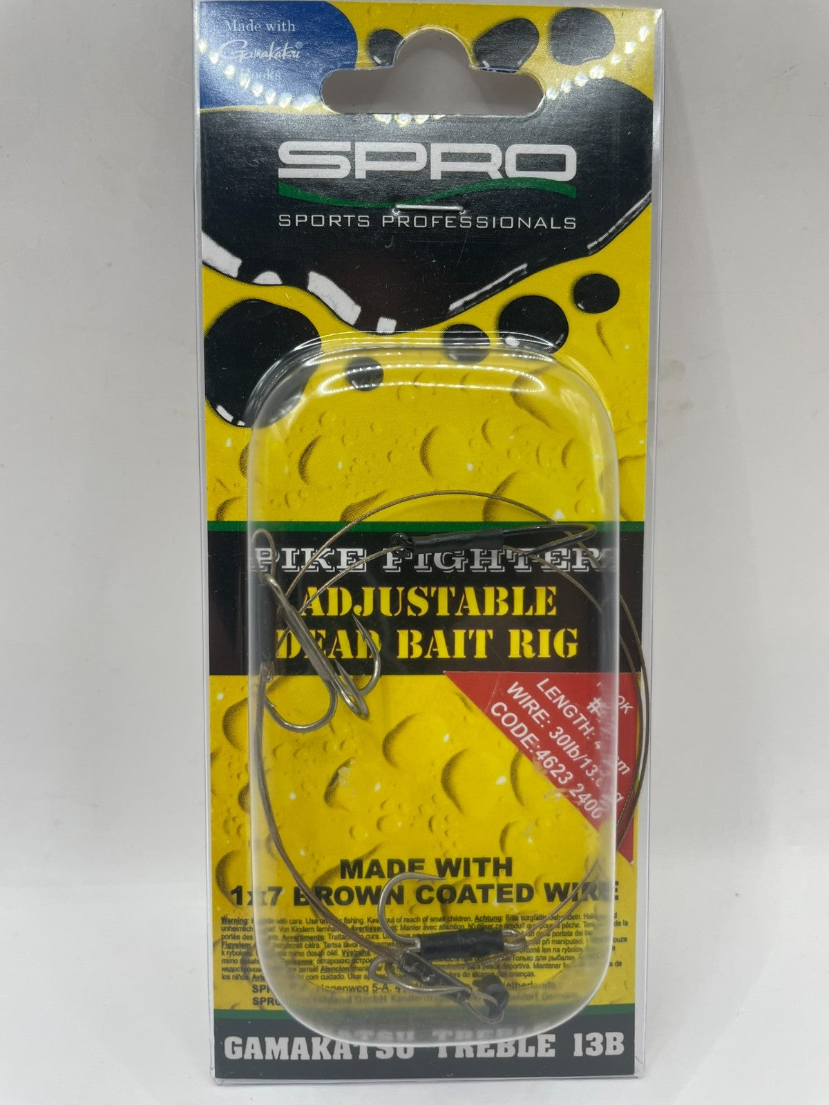 SPRO Pike Fighter Dead bait rig Vorfach Köderfisch Drillinge0