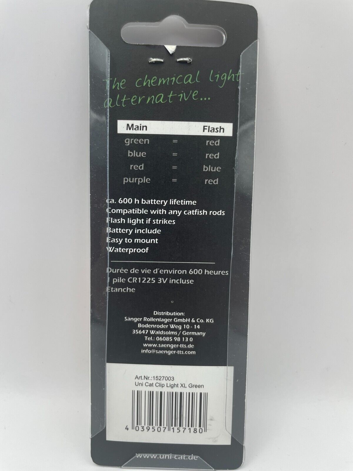 Sänger UniCat Tip Light 600h Lebensdauer Licht für Rutenspitze