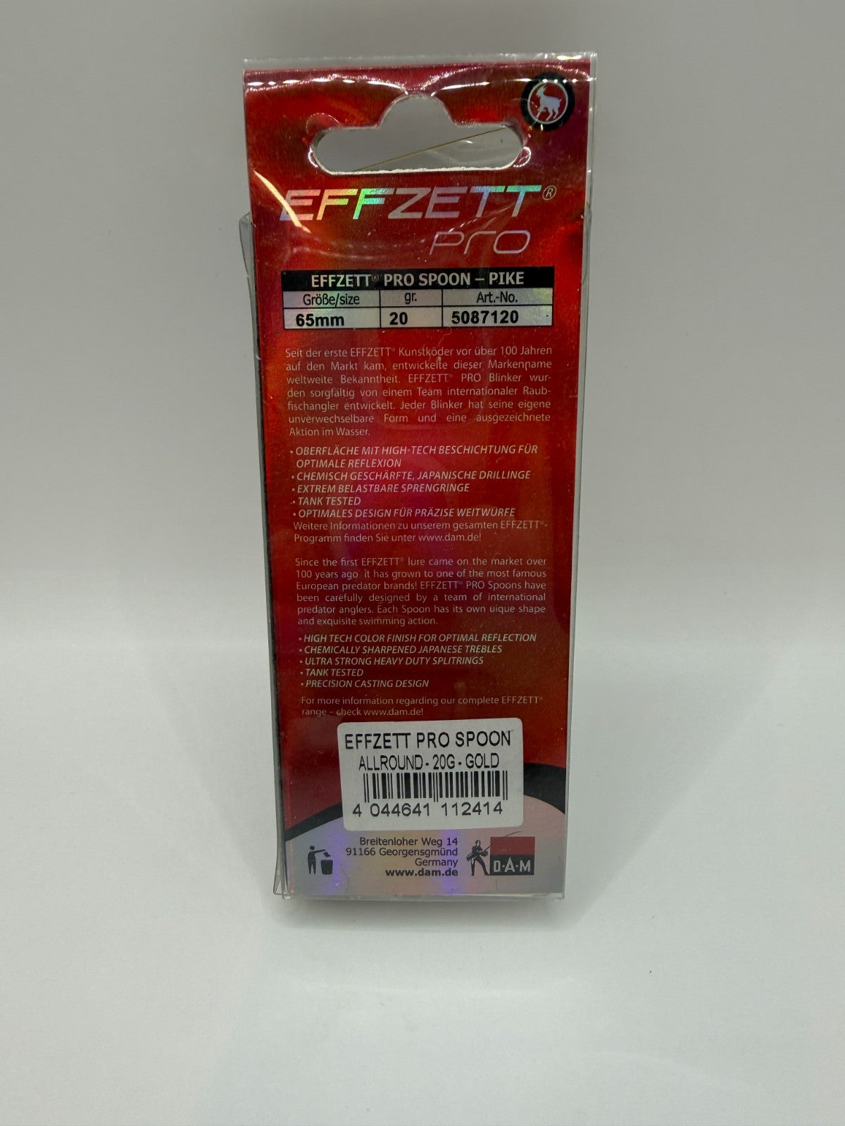 DAM EFFZETT Pro Spoon 65mm Gold 20g1