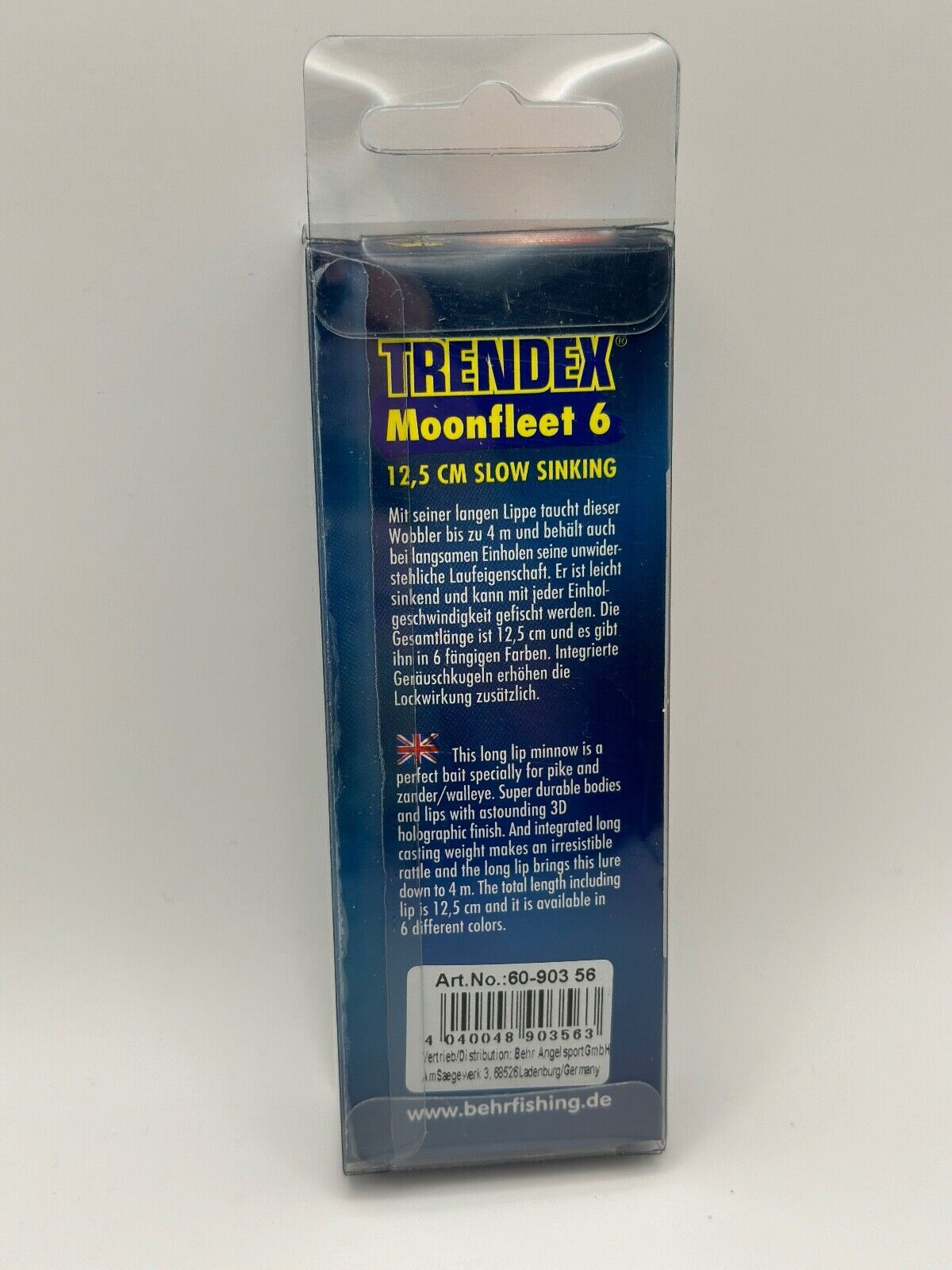 Behr Trendex Moonfleet 6 12,5cm Slow Sinking, Angelwobbler, Angelzubehör