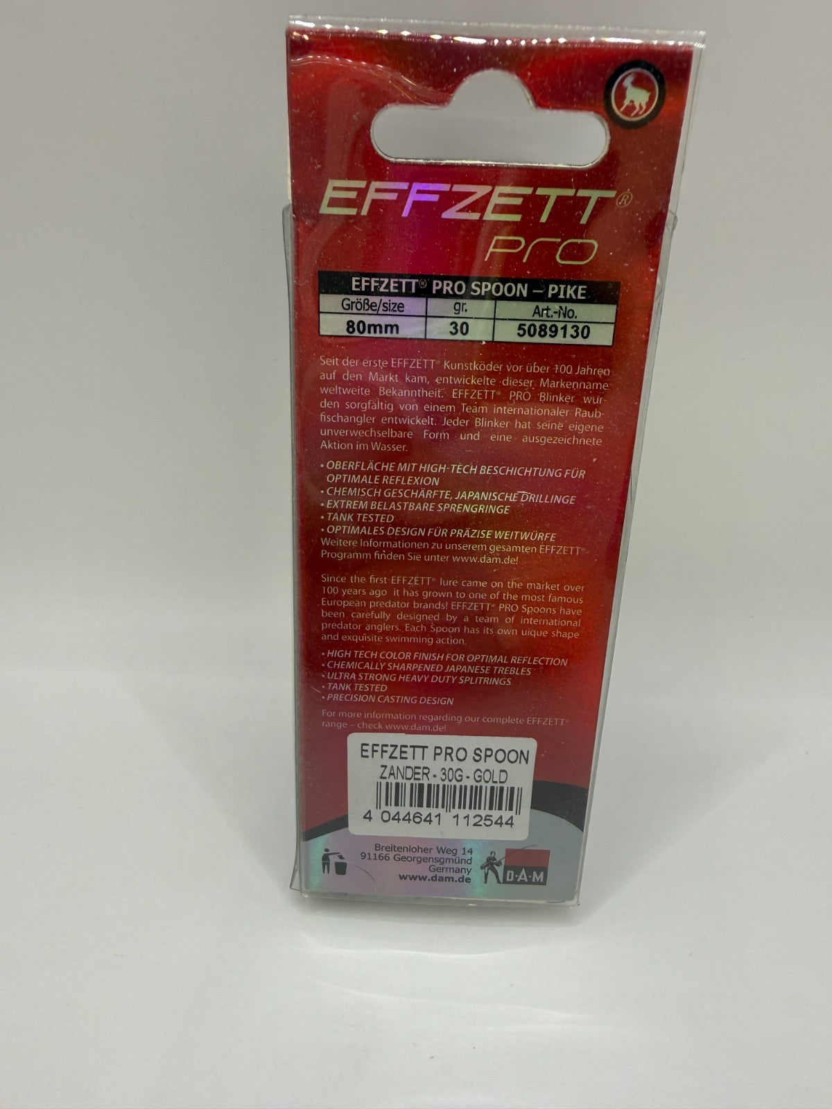 DAM EFFZETT Pro Spoon 80mm Gold 30 g1