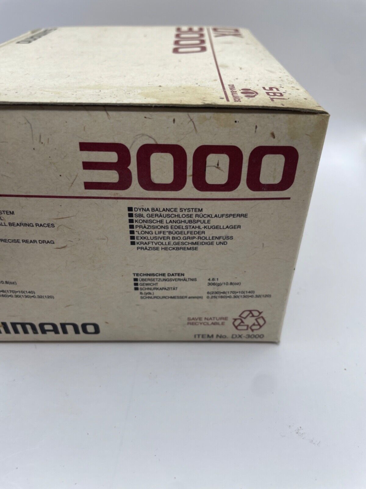 Shimano DX 3000 Rolle, Angelrolle