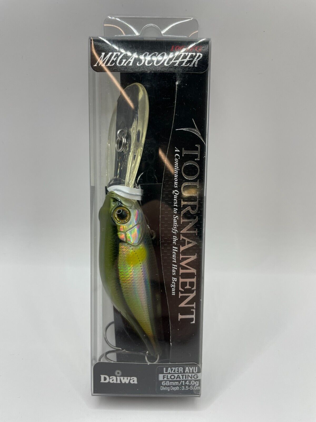 Daiwa Tournament Mega Scouter Lazer Ayu Floating 68mm 14g 3,5-5,0m Wobbler