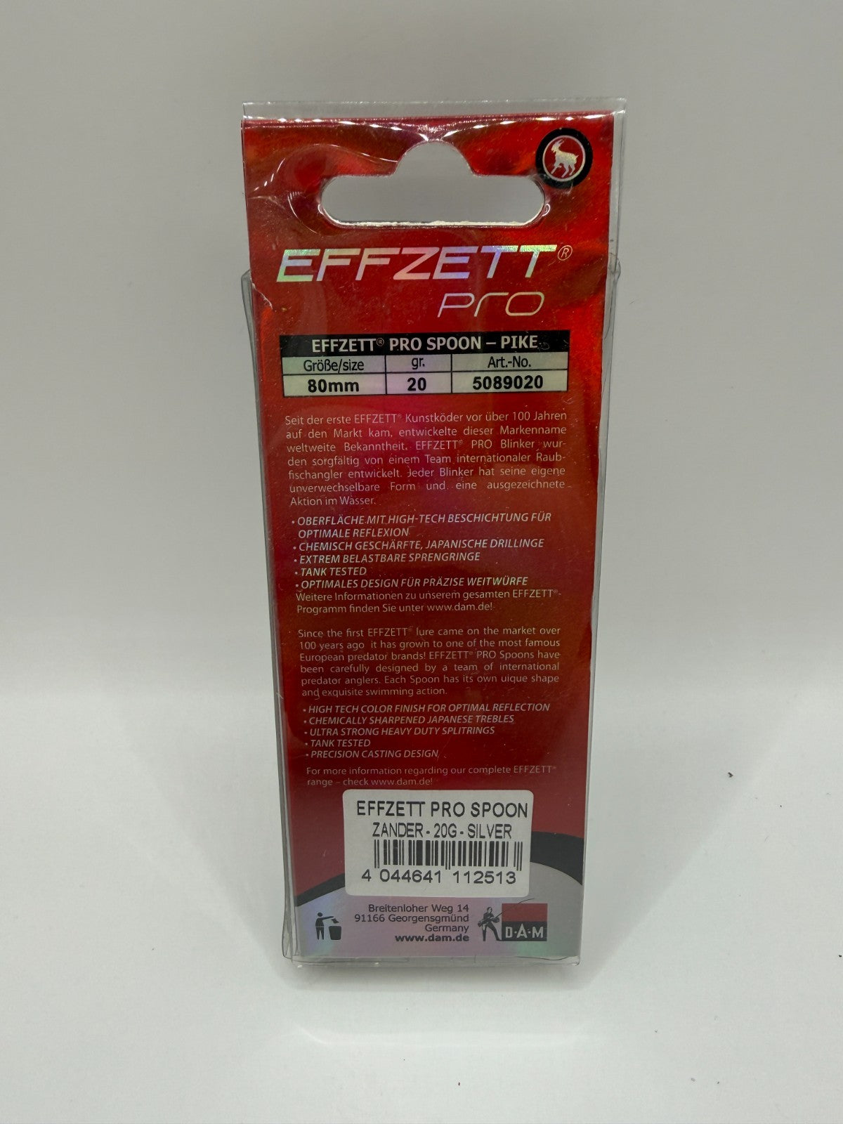 DAM EFFZETT Pro Spoon 80mm Silver 20g1