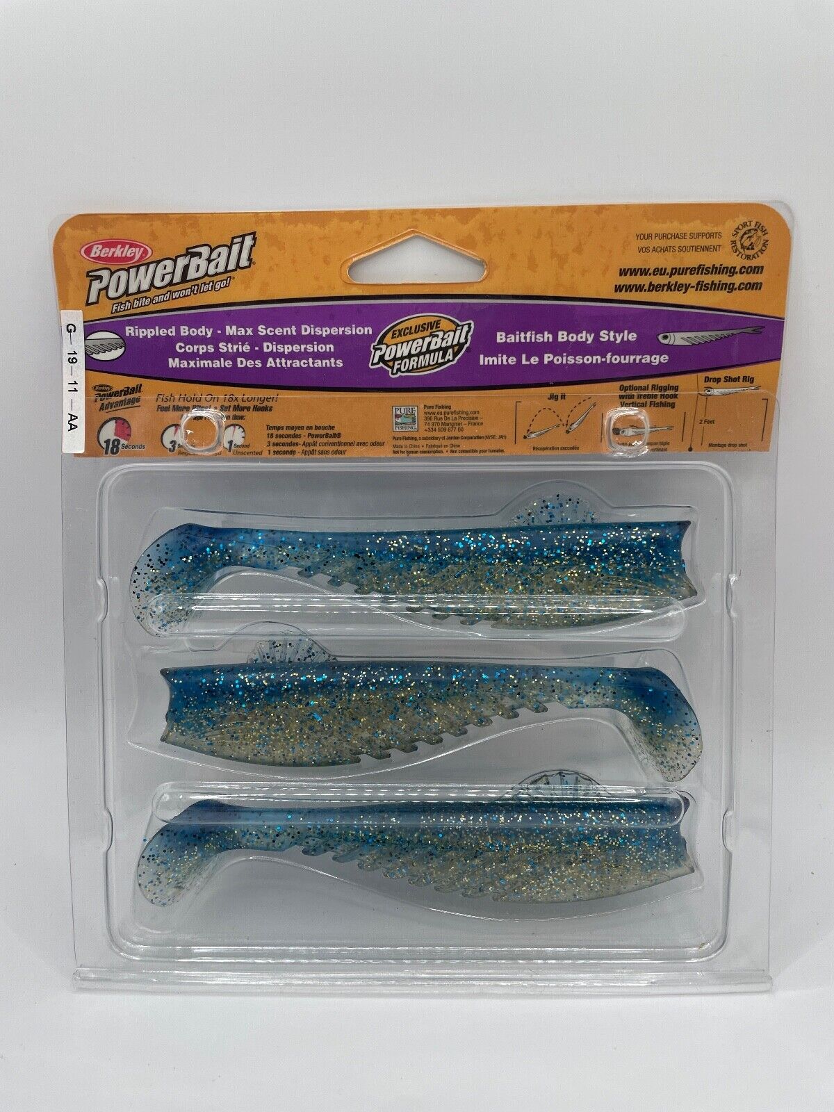 Berkley Powerbait 13cm Fat Ripple, Angelzubehör, Gummifisch