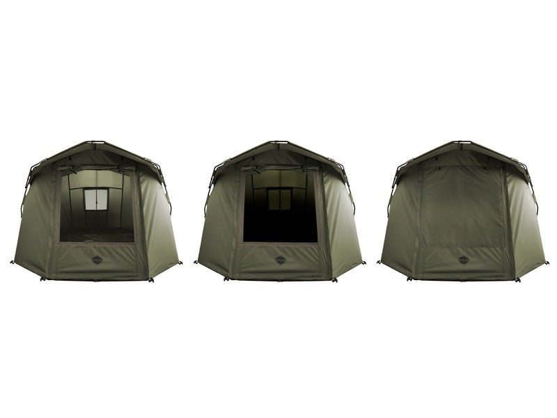 Delphin Biwak PANORAMA Eazy Angelzelt 2 Personen 305x250x160cm 8kg Karpfenzelt10