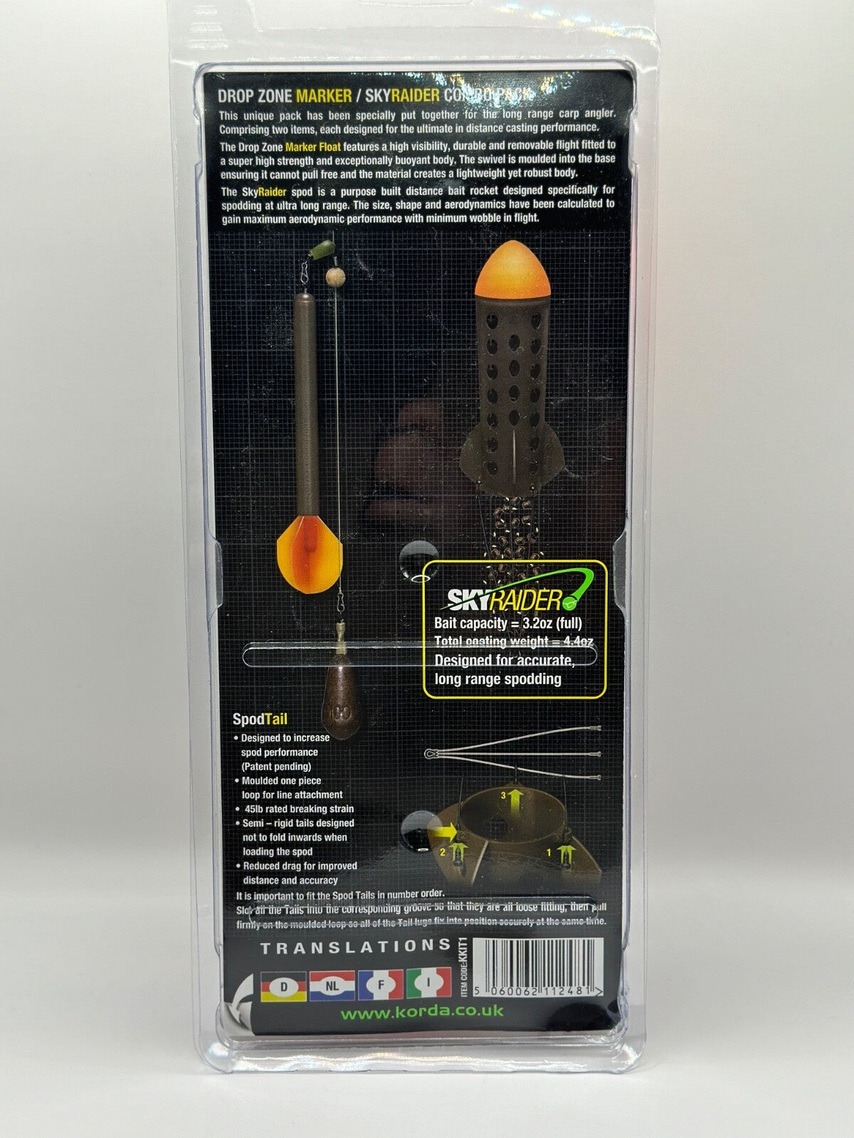 Korda Spodkit Drop Zone Marker & Skyraider Spod1