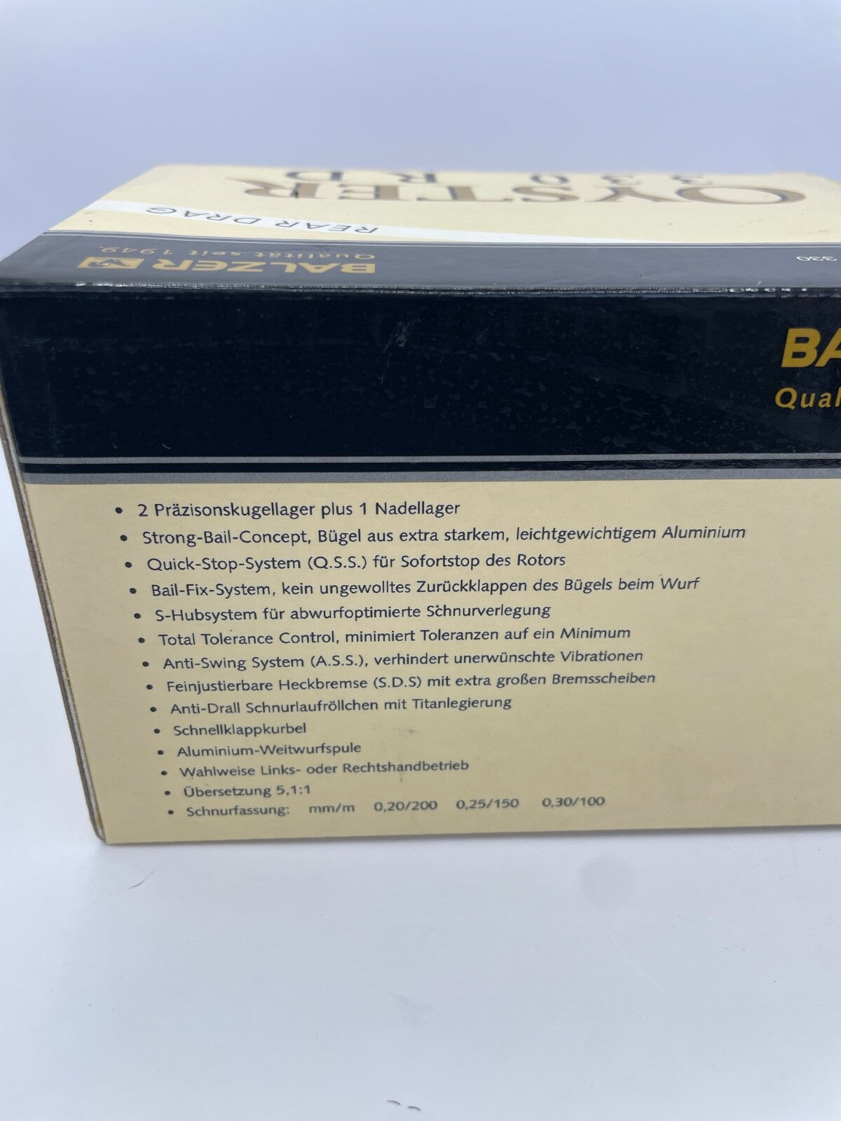 Balzer Oyster 330RD Rolle2