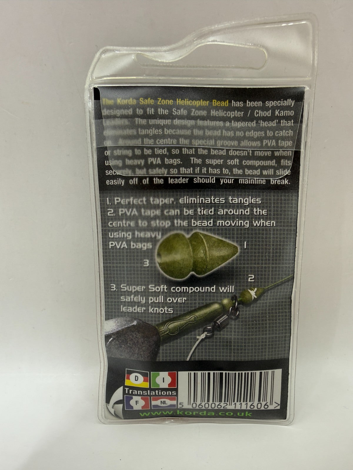 Korda Safe Zone Helicopter Bead Khaki1