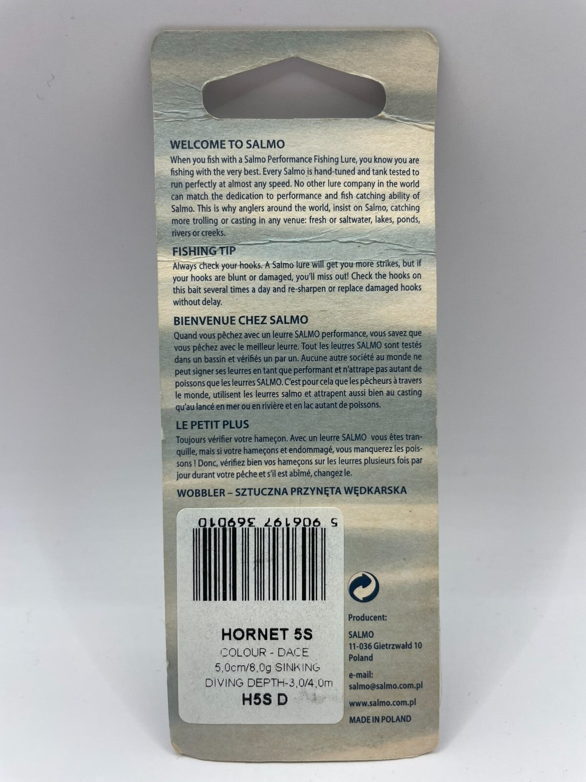 Salmo Hornet 5S Dace 5cm 8g Sinking1