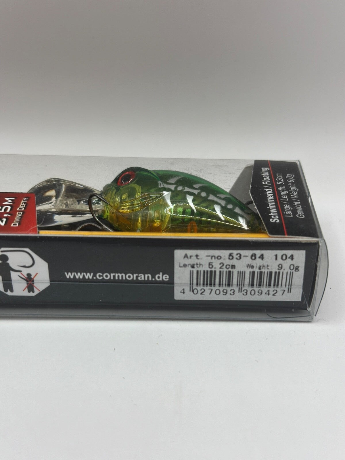 Team Cormoran Bone Crank 52MR/ 5,2cm 9,0g Floating, Wobbler1