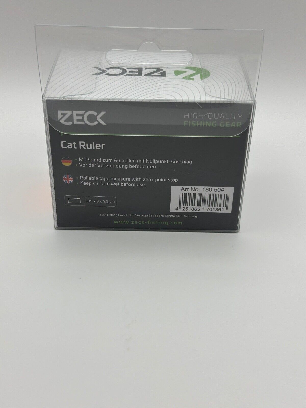 Zeck Cat Ruler Maßband zum Ausrollen, Angelzubehör