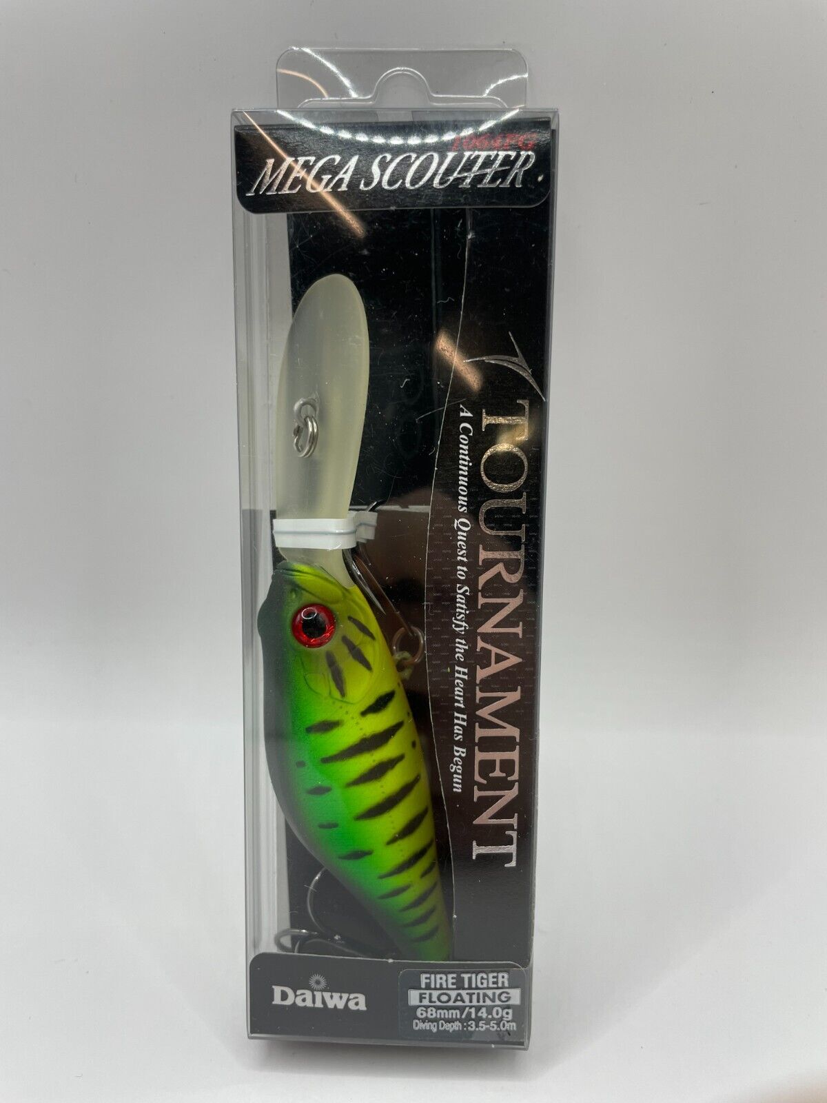 Daiwa Tournament Mega Scouter Fire Tiger Floating 68mm 14g 3,5-5,0m Wobbler