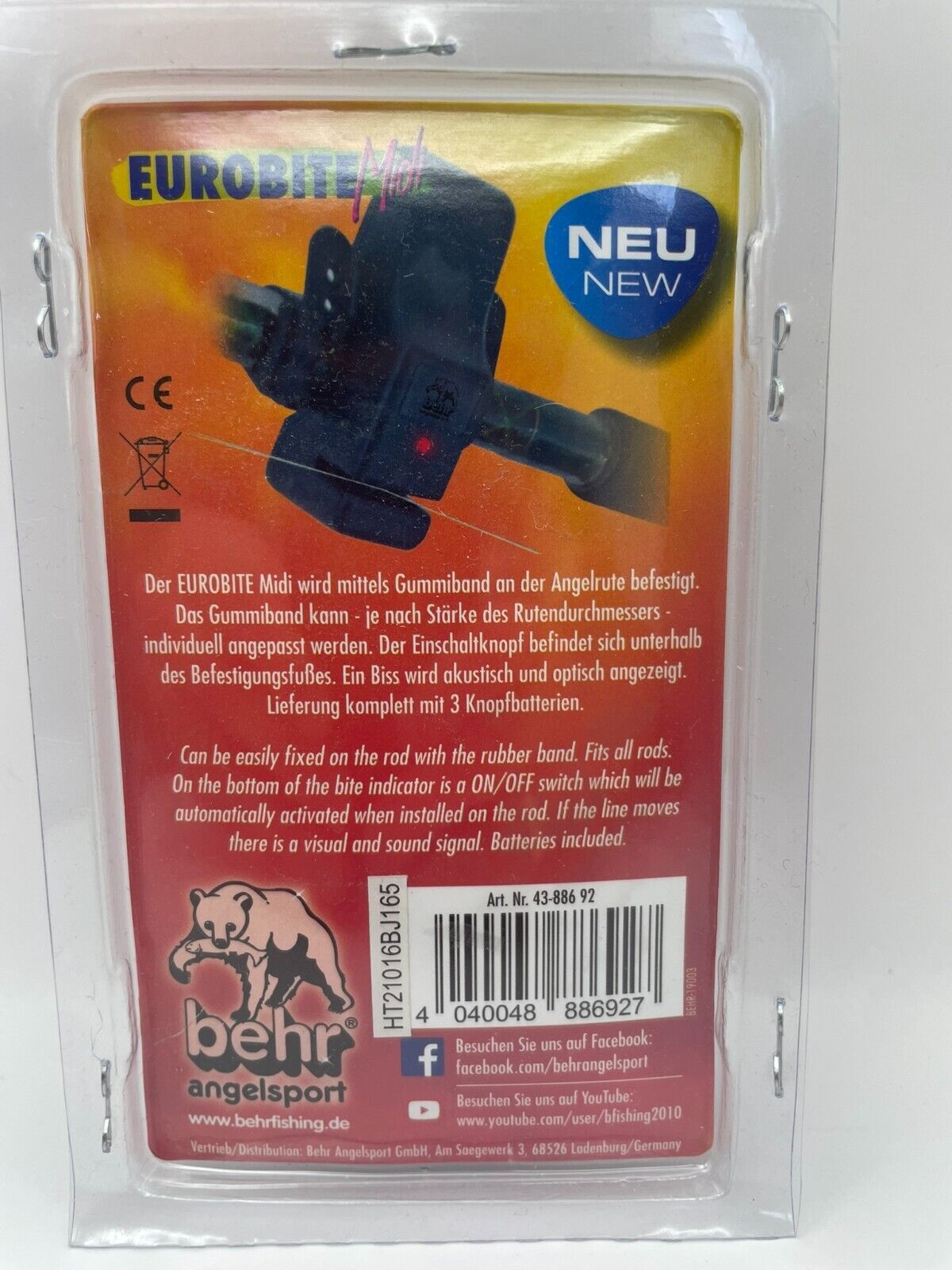 Behr Bissanzeiger für Angelrute Eurobite Midi