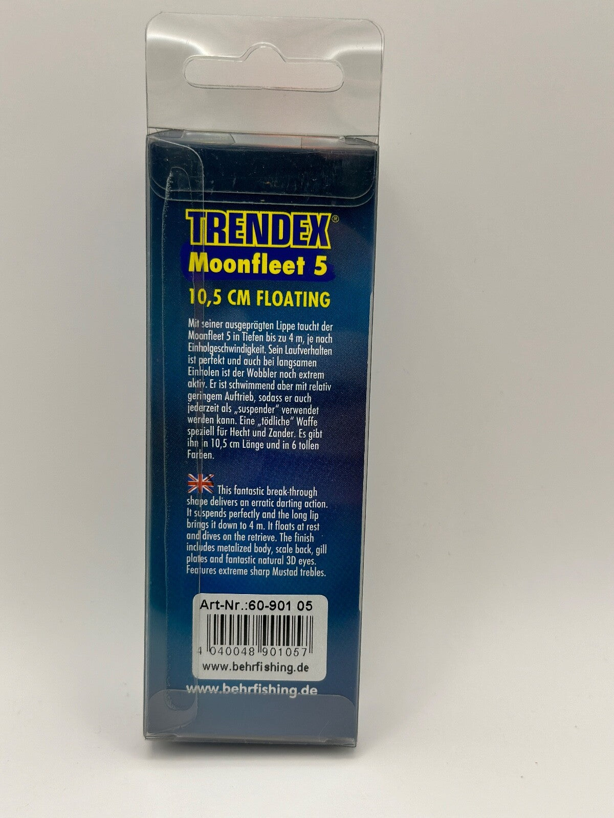 Behr Trendex Moonfleet 5 10,5cm Floating, Angelwobbler, Angelzubehör1