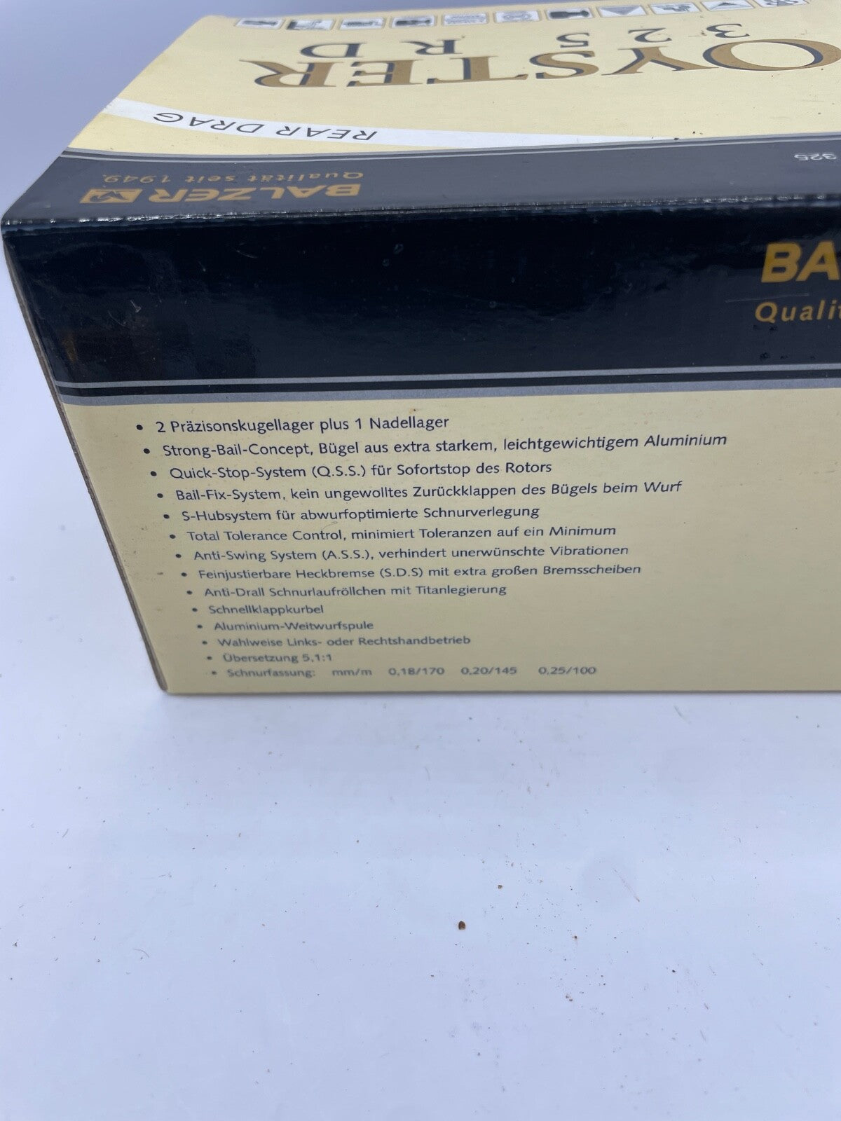 Balzer Oyster 325 RD Rolle2