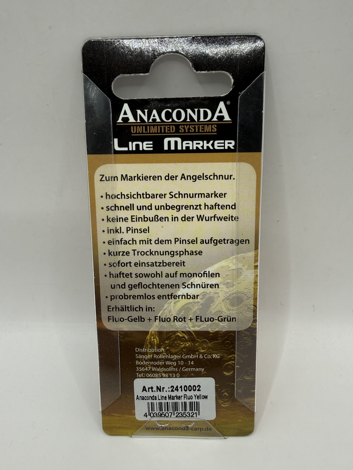 Anaconda Line Marker Fluo Yellow Schnurmarkierer Schnur Marker1