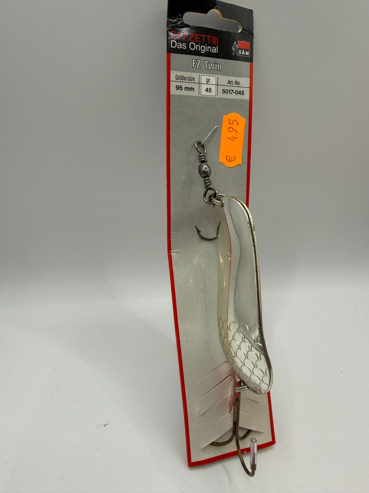 DAM EFFZETT FZ Twin Blinker 95mm 45g Kupfer/Silber1