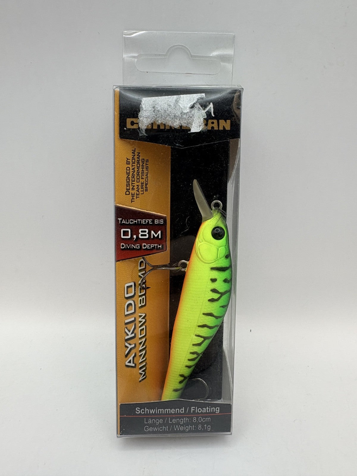 Team Cormoran Aykido Minnow 80MD / 8,0cm 8,1g Floating, Wobbler0