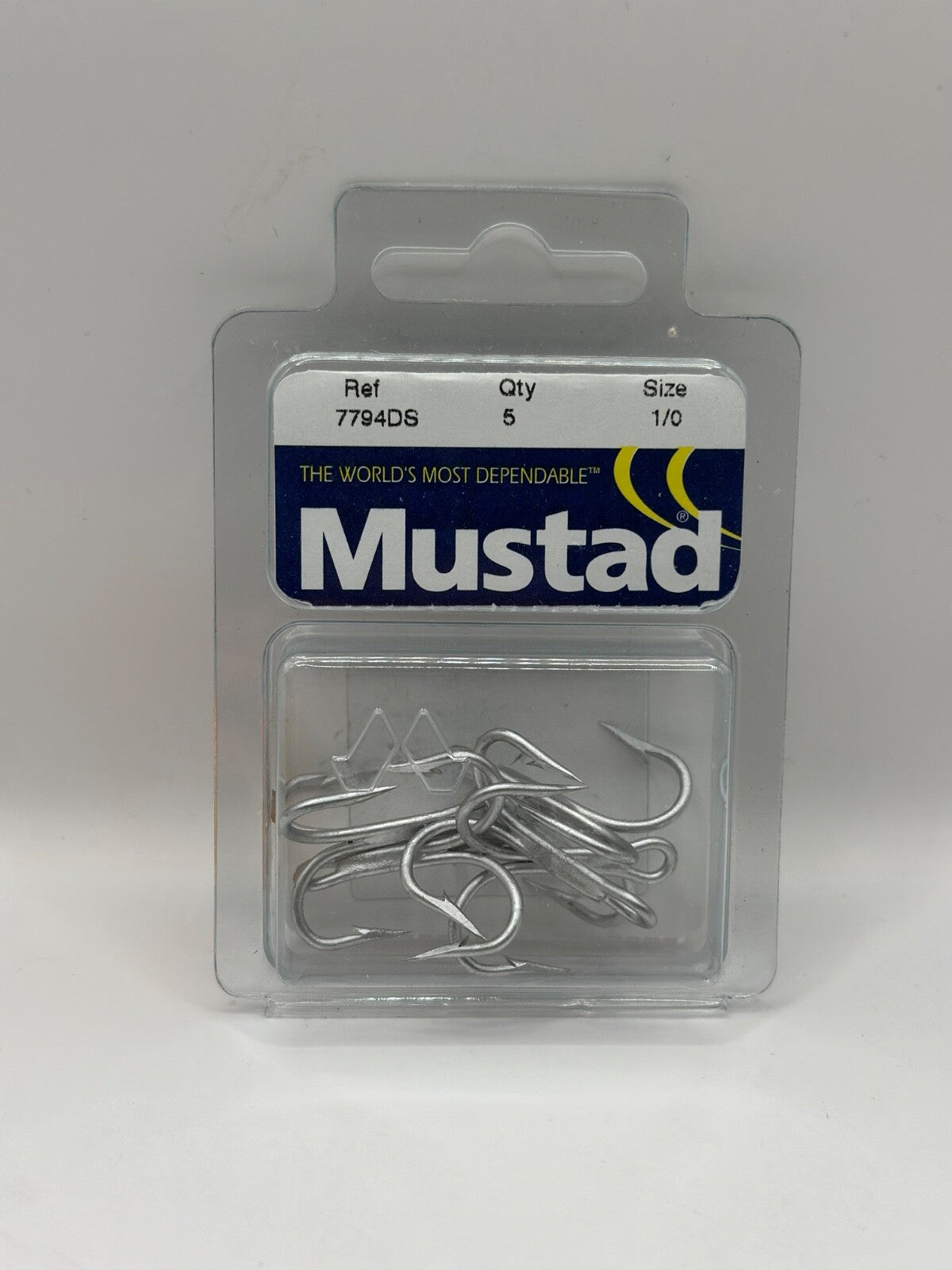 Mustad Drillinge Salzwasser Haken Size 1/0 5Stück Haken0