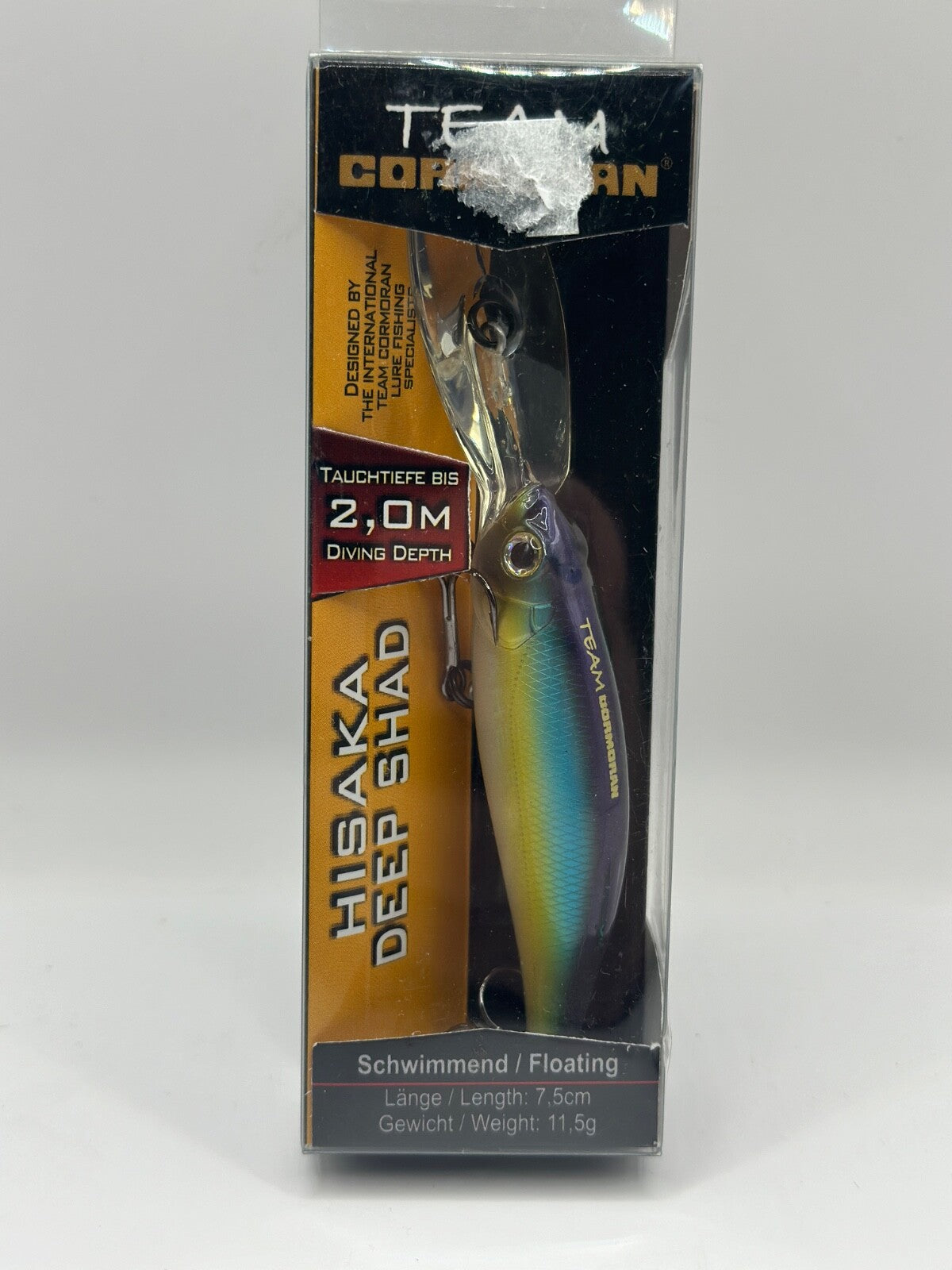 Team Cormoran Hisaka Deep Shad / 7,5cm 11,5g Floating, Wobbler0