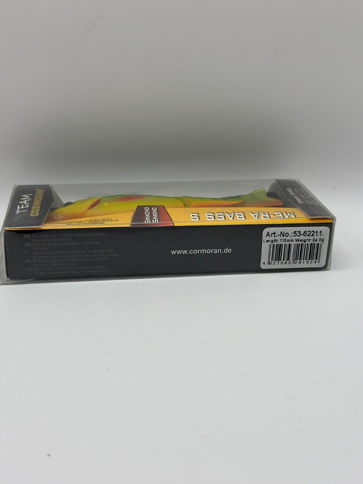 Team Cormoran ME-RA Bass S / 11,0cm 24,0g Sinking , Wobbler