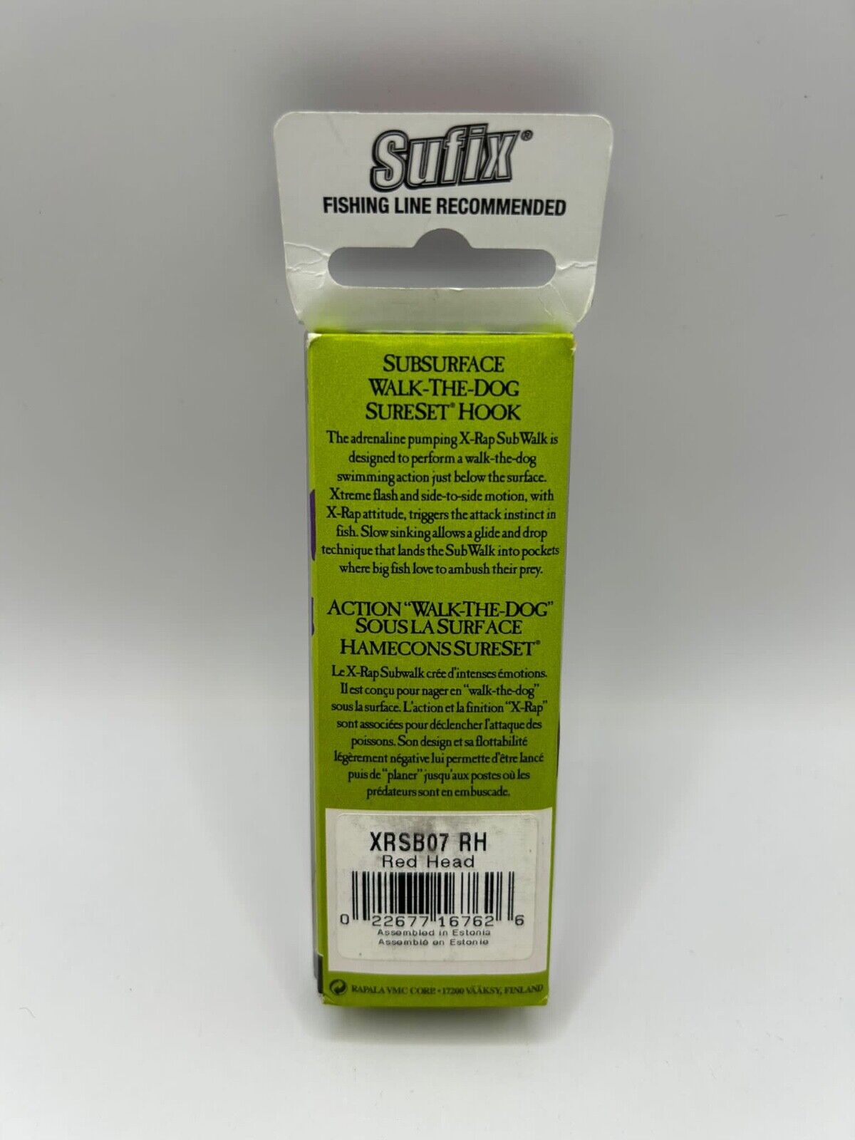 Rapala X Rap Subwalk XRSB-7 Red Head 12g, Wobbler, Angelzubehör