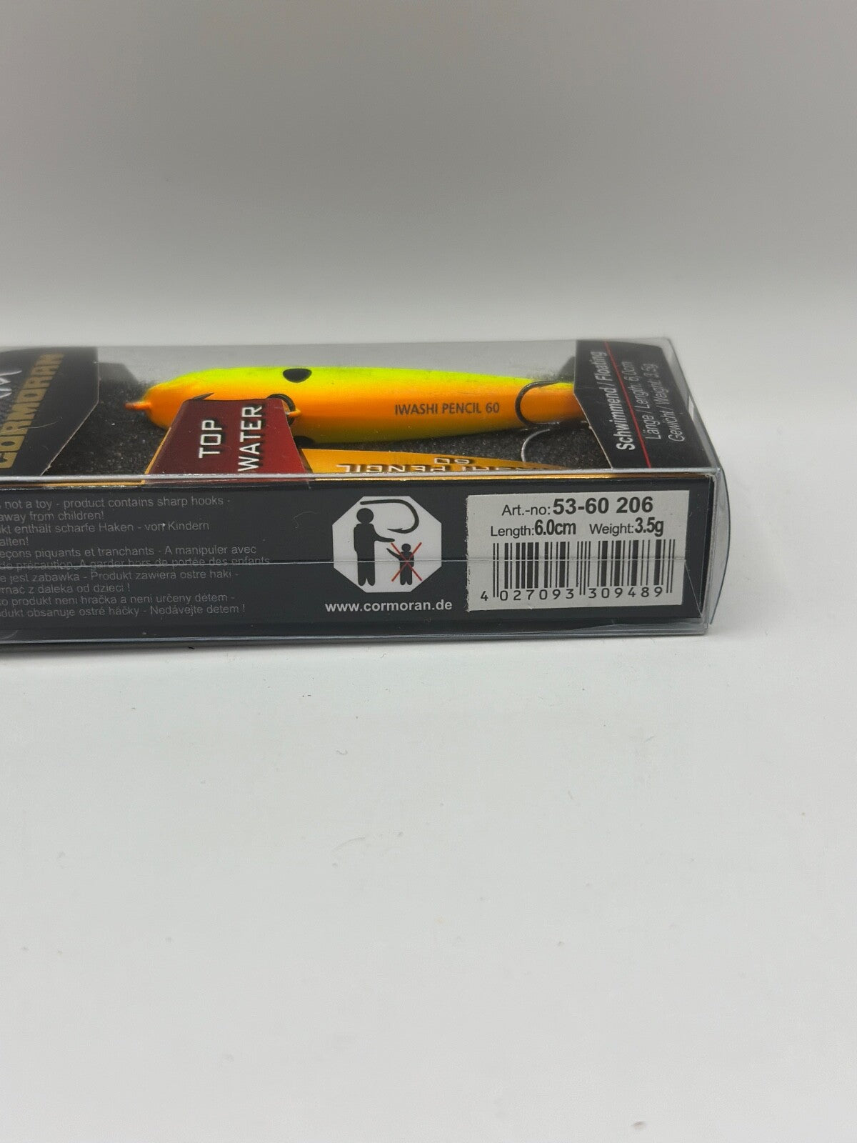 Team Cormoran Iwashi Pencil 60 / 6,0cm 3,5g Top Water, Wobbler1