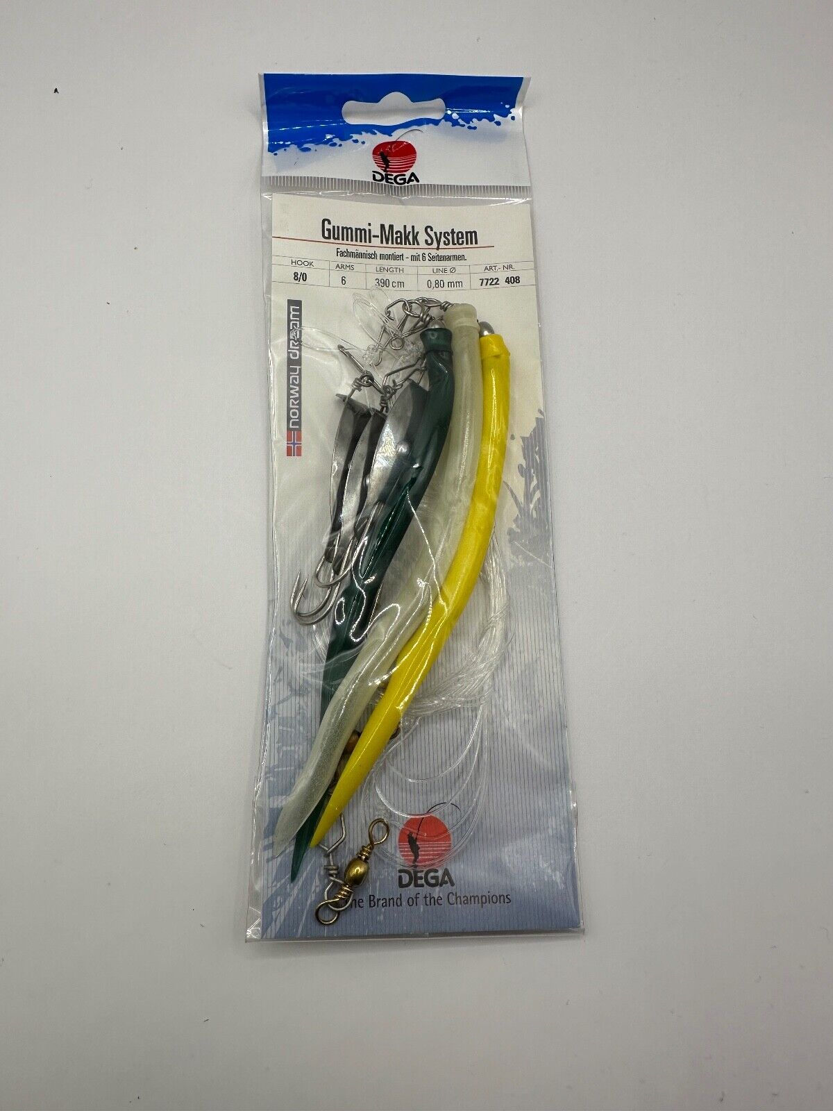 Dega Gummi Makk Beifänger System , Meeresangeln, Hochsee Zubehör