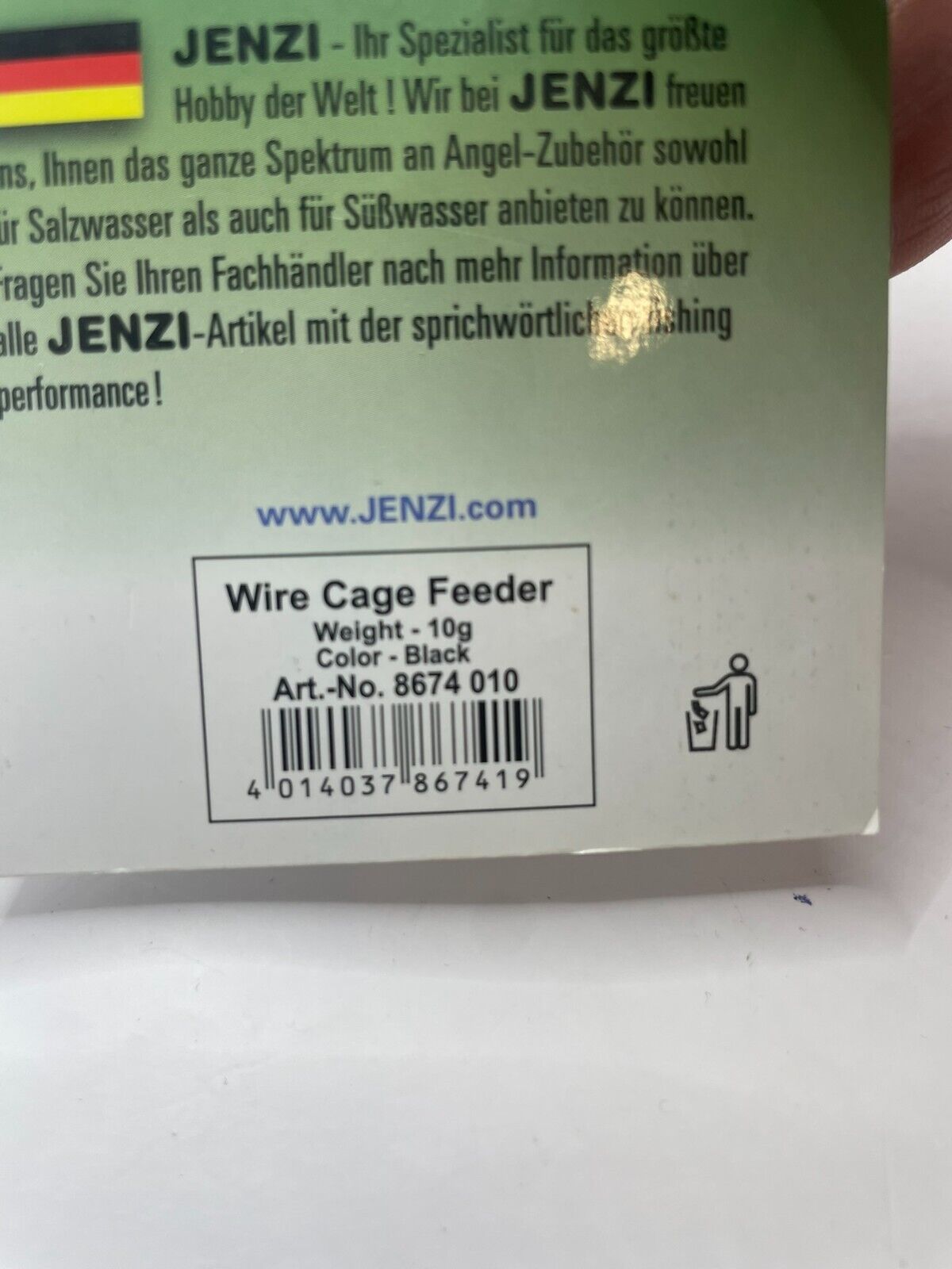 Jenzi wire cage feeder 10g Futterkorb Feederkorb