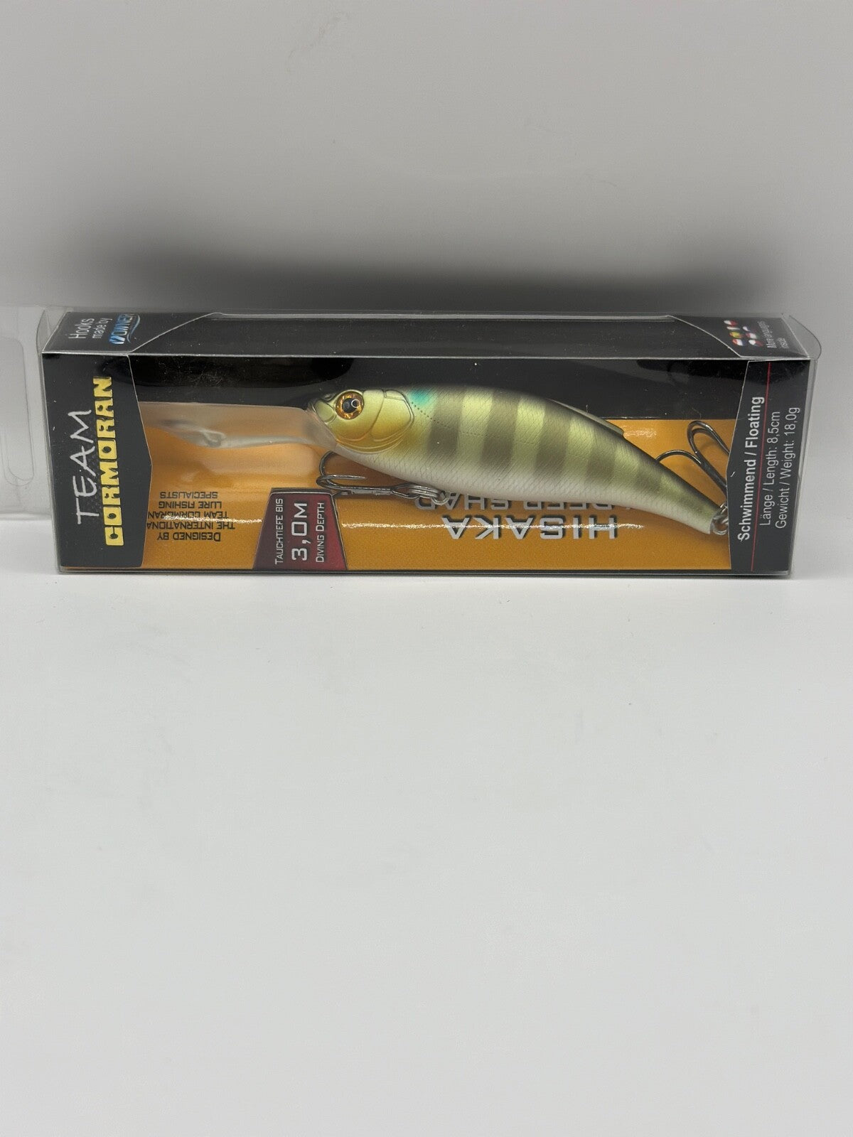 Team Cormoran Hisaka XDeep Shad / 8,5cm 18,0g Floating , Wobbler0