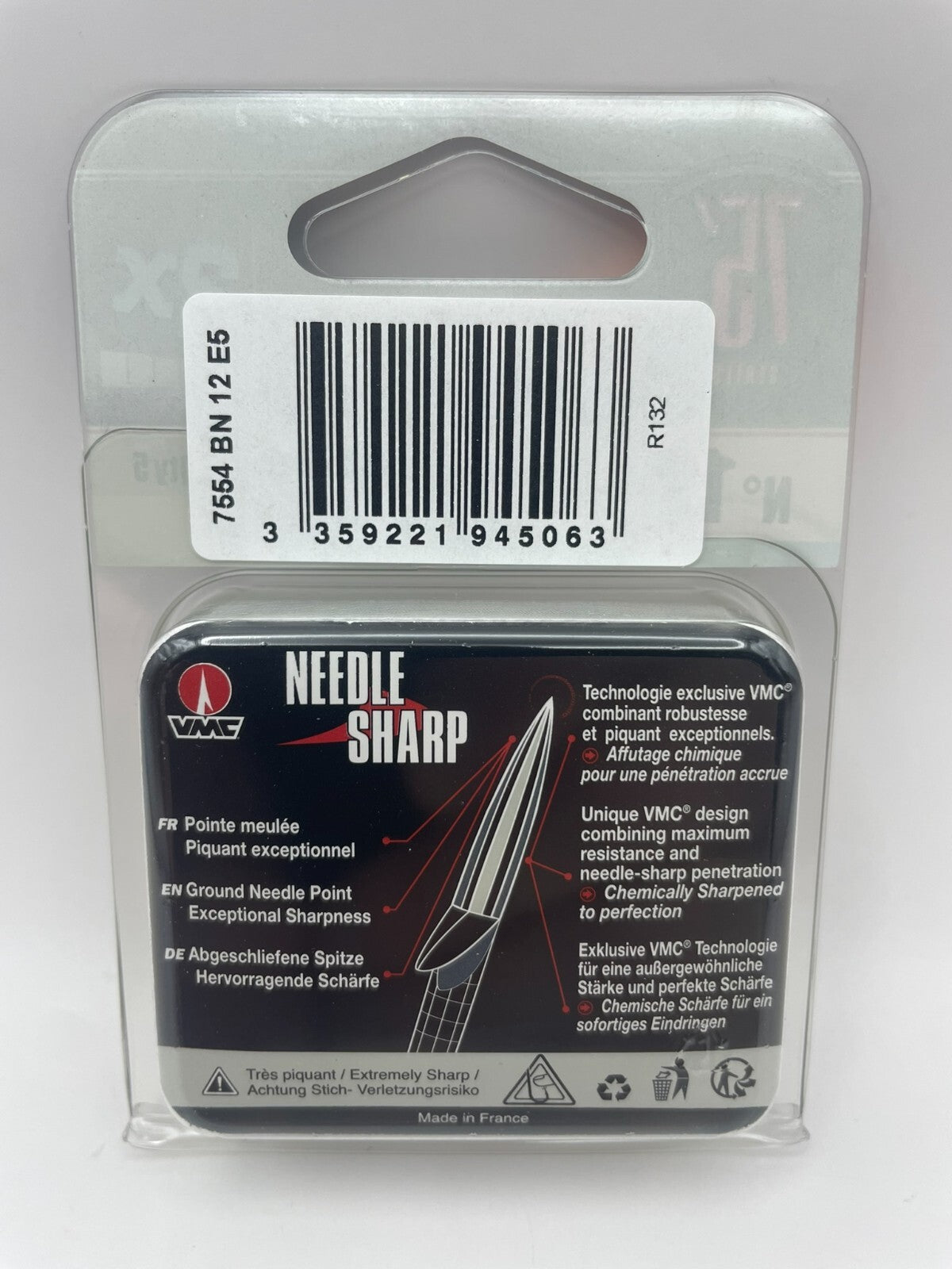 VMC 7554 BN Haken Needle Sharp Treble Hook1