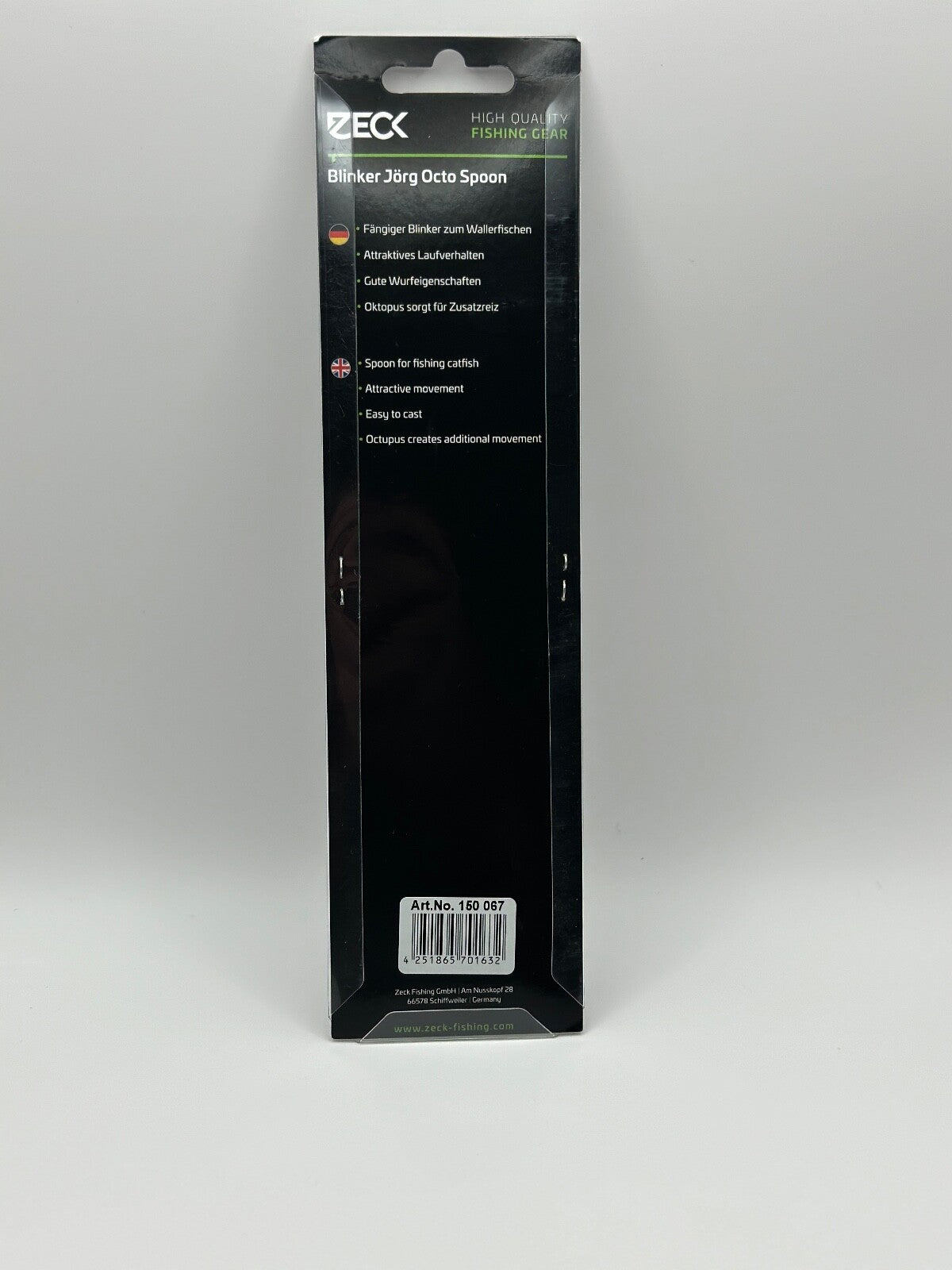 Zeck Blinker Jörg Octo Spoon Black 80g, Blinker zum Wallerfischen, Angelzubehör1