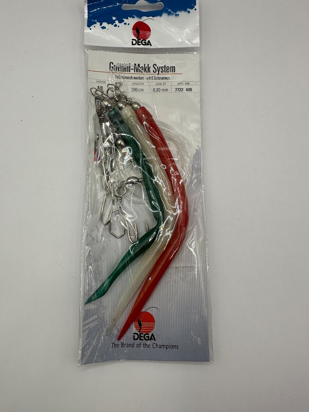 Dega Gummi Makk Beifänger System , Meeresangeln, Hochsee Zubehör