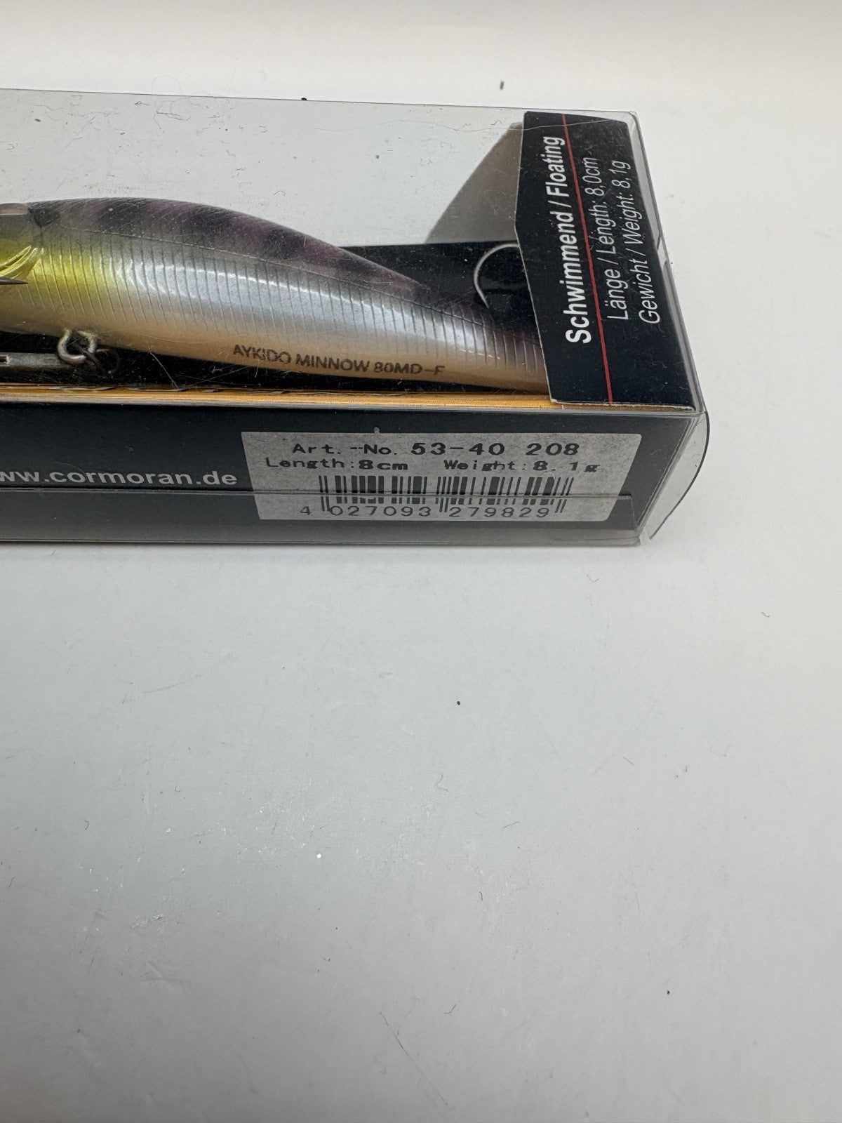 Team Cormoran Aykido Minnow 80MD / 8,0cm 8,1g Floating, Wobbler1