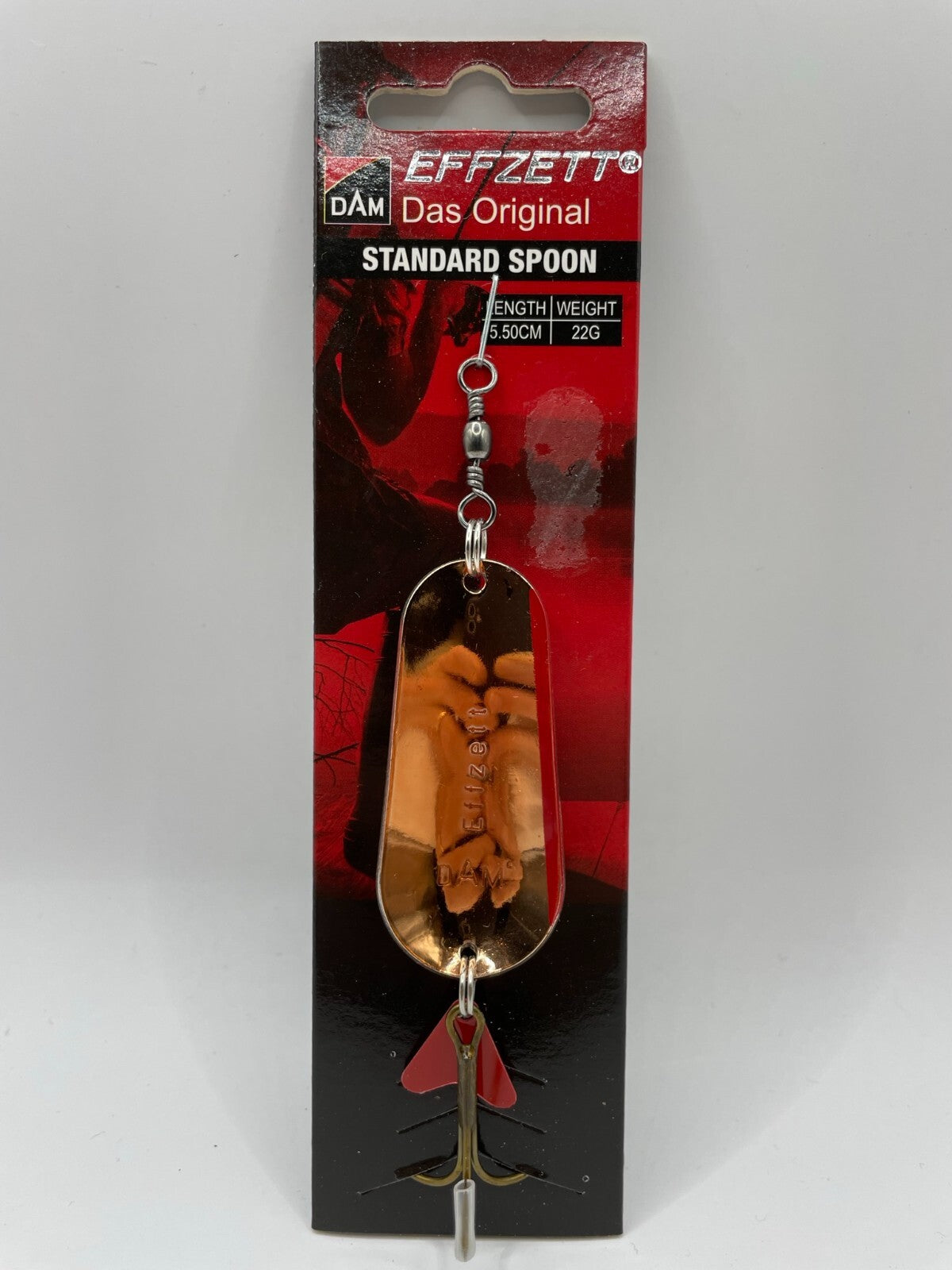 DAM Effzett Standard Spoon 22g Kupfer / Silber Blinker 5,5cm0