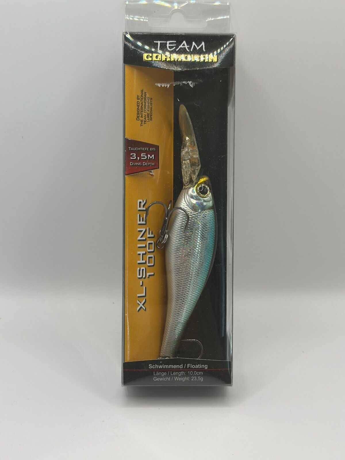 Team Cormoran XL-Shiner 100F / 10,0cm 23,5g Floating , Wobbler