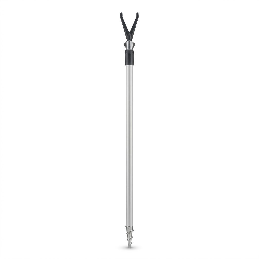 Rutenhalter Bankstick teleskopierbar 61-80 cm V-Auflage Erdspieß NEU0