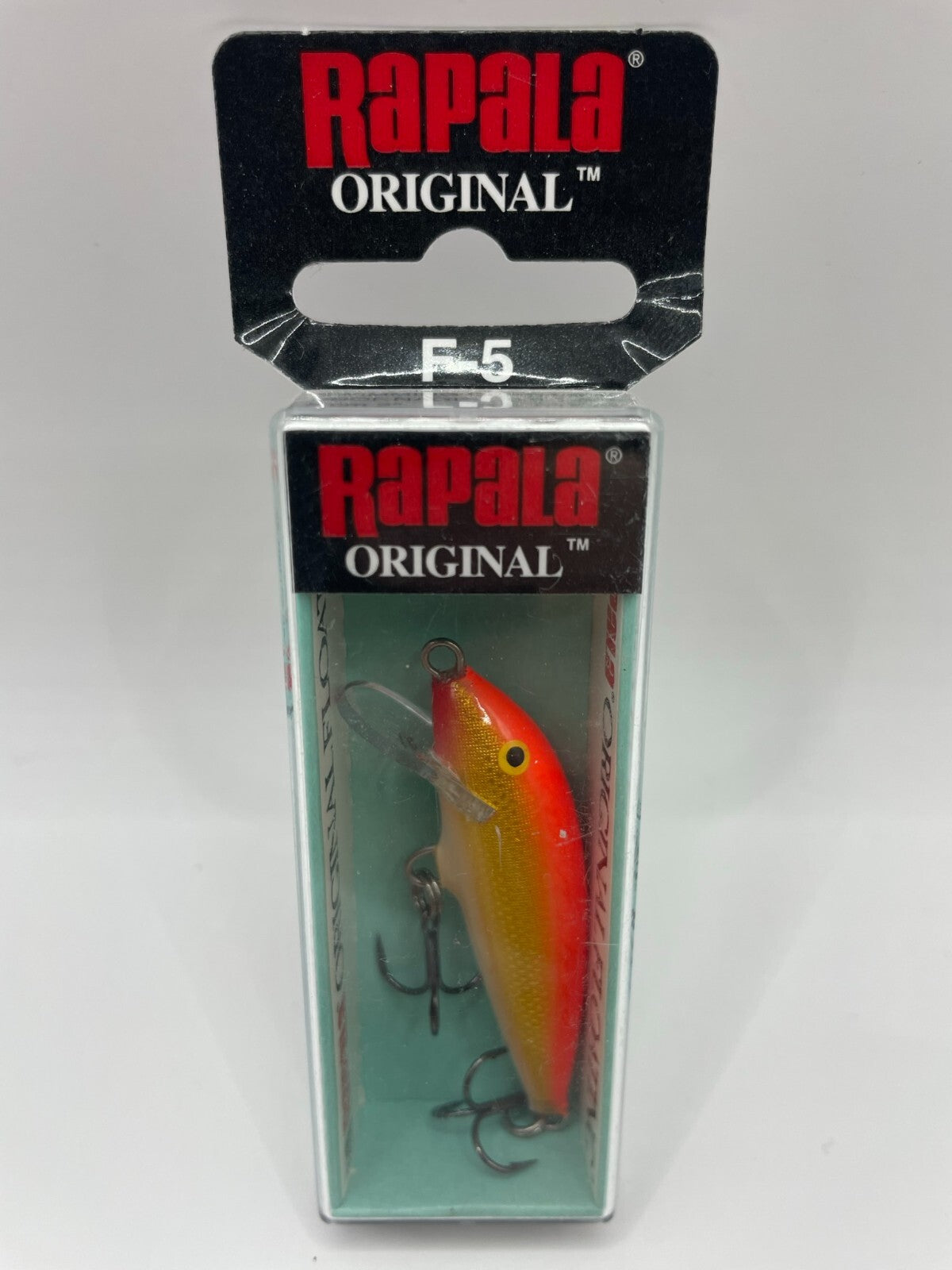 Rapala Original Floating F5 GFR Gold Fluorescent Red Wobbler0